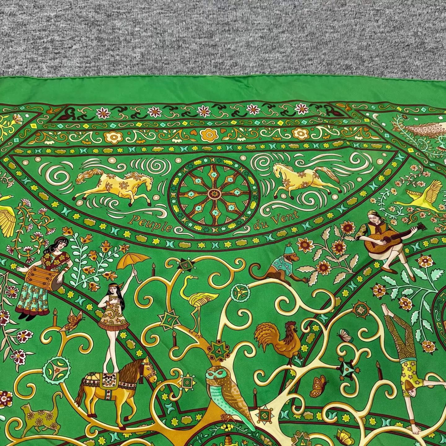 Hermes Hermes Tree of Life Silk Scarf 99 New 90x90 Size ONE SIZE - 3 Thumbnail