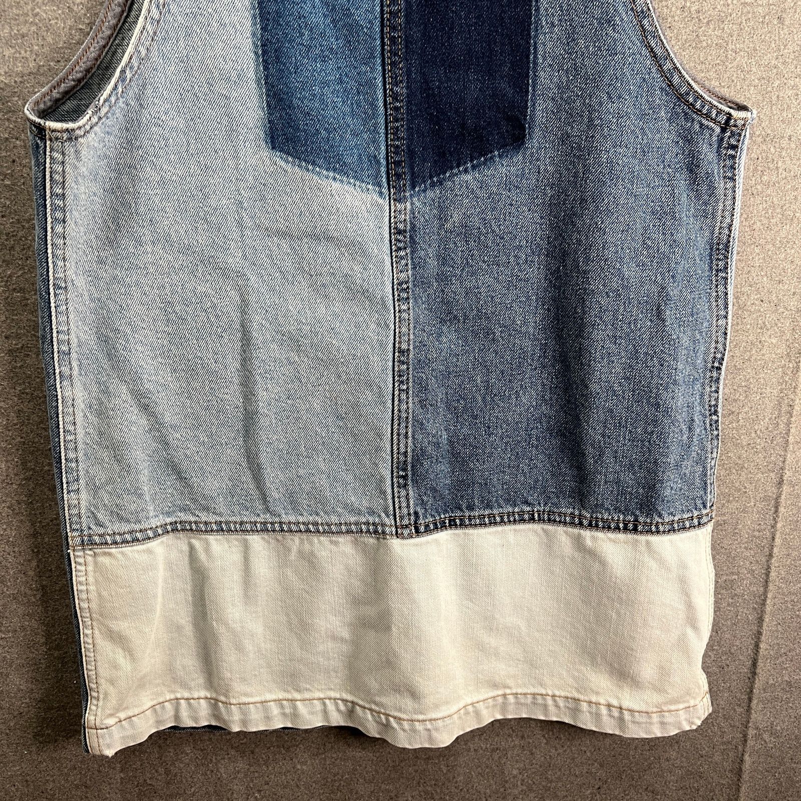 Topshop Top Shop MOTO Overall Jeans Dress Women Size 2 Blue Denim Size XS / US 0-2 / IT 36-38 - 7 Thumbnail