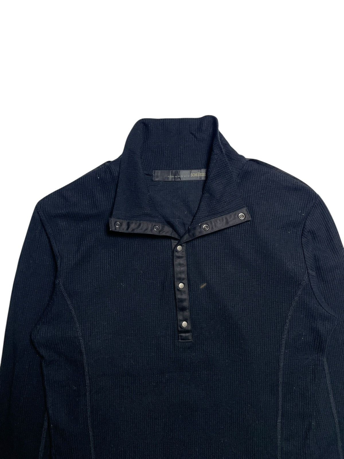 If Six Was Nine 2000’s Schlussel - Vkei Style Half Button Knit Longshirt Size US M / EU 48-50 / 2 - 9 Thumbnail
