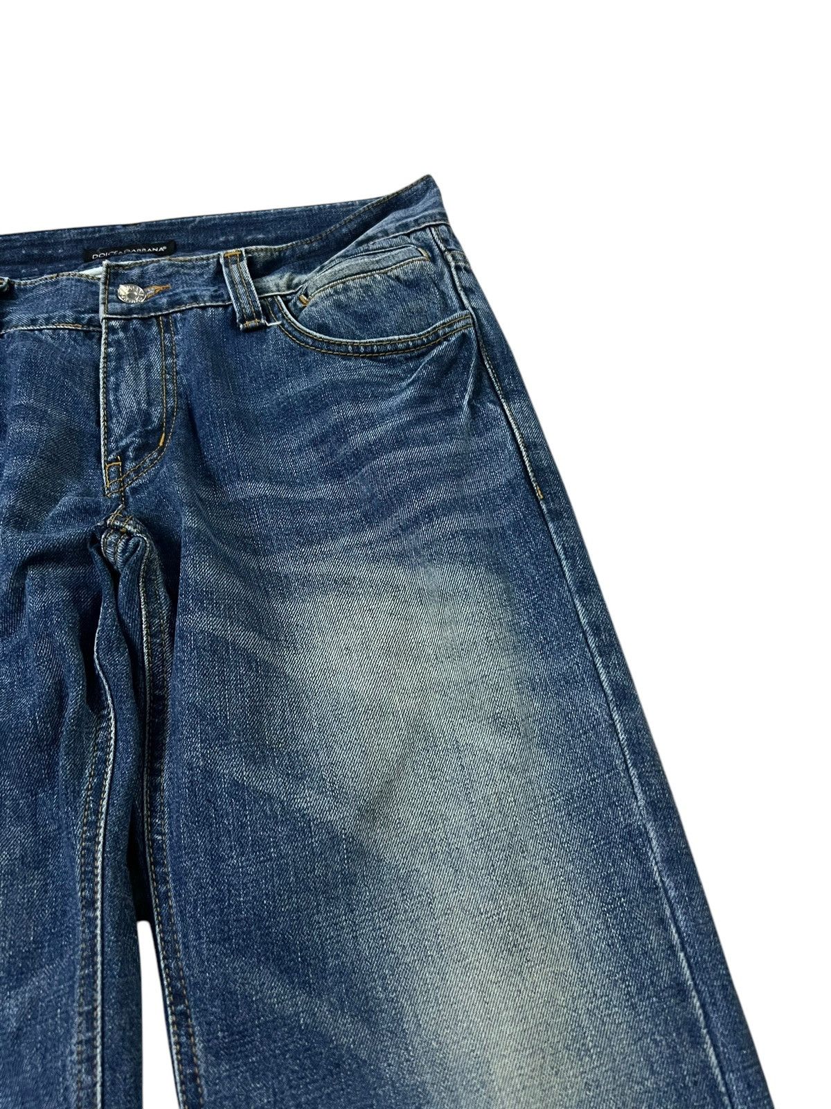 Dolce & Gabbana × Vintage DOLCE & GABBANA WASHED BLUE JEANS Size US 34 / EU 50 - 6 Thumbnail
