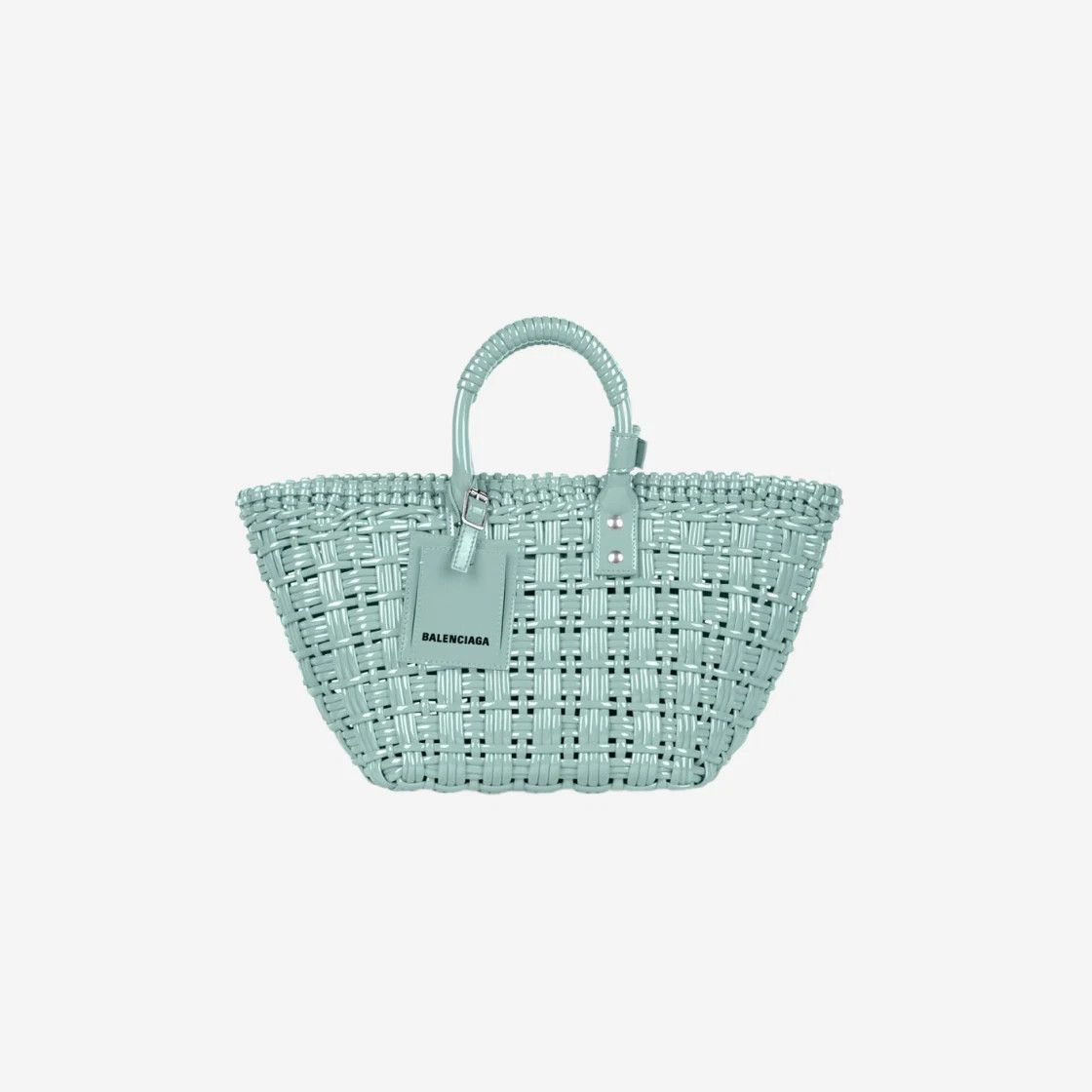 Balenciaga o1s1rm0225 Size: OS / Bistro XS Basket With Strap Bag Green Size ONE SIZE - 1 Preview