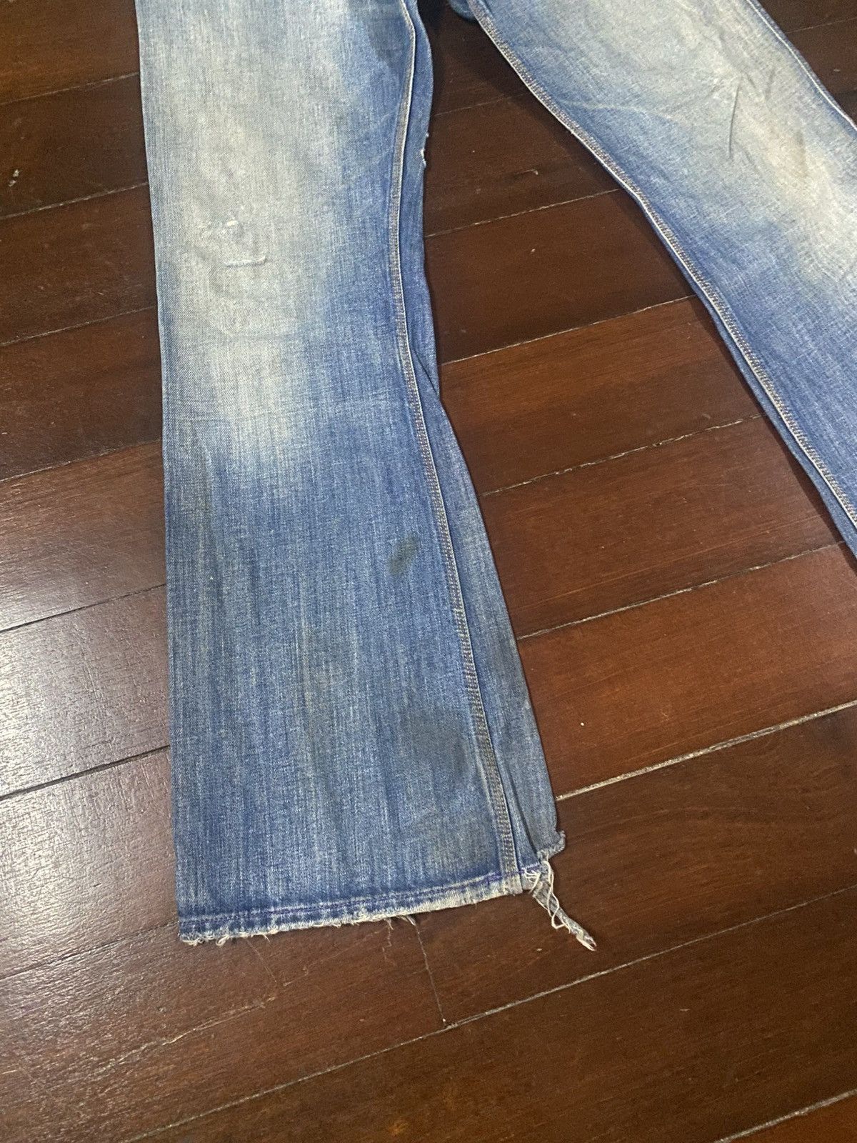 Diesel Vintage y2k Diesel Jeans Flared boot cut distressed wide Size US 33 - 3 Thumbnail