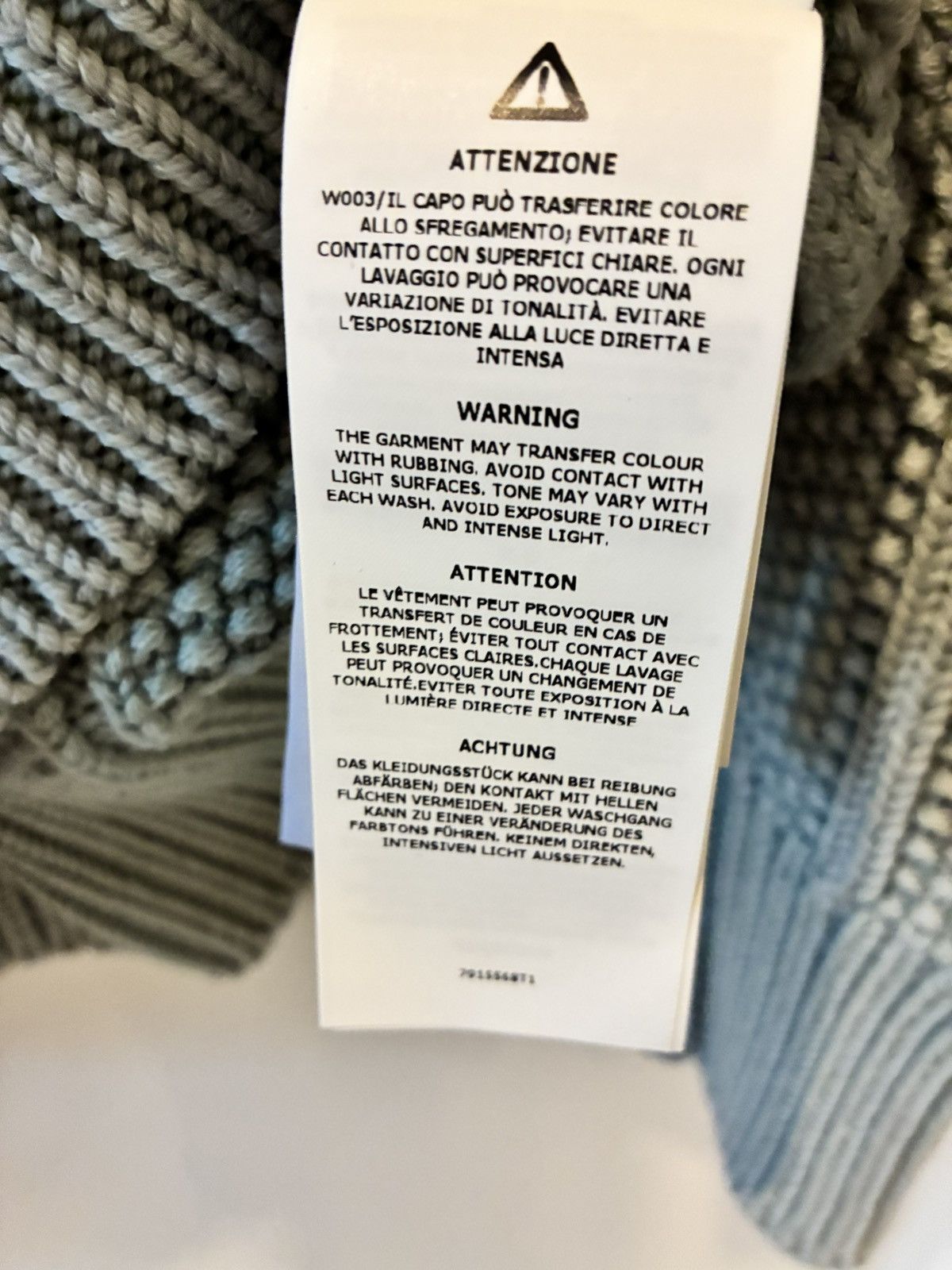 Stone Island Stone Island Knitwear 100% Pure Wool ’DUST' Treatment 100% Size US M / EU 48-50 / 2 - 12 Thumbnail