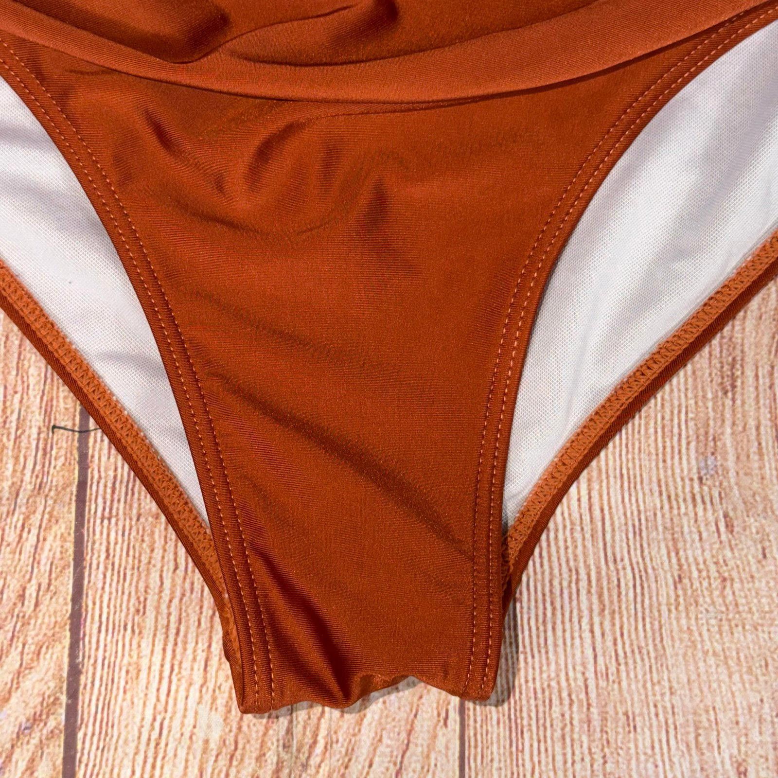 Other High-Waisted Rust Swim Bottoms Size 1XL Size ONE SIZE - 4 Thumbnail