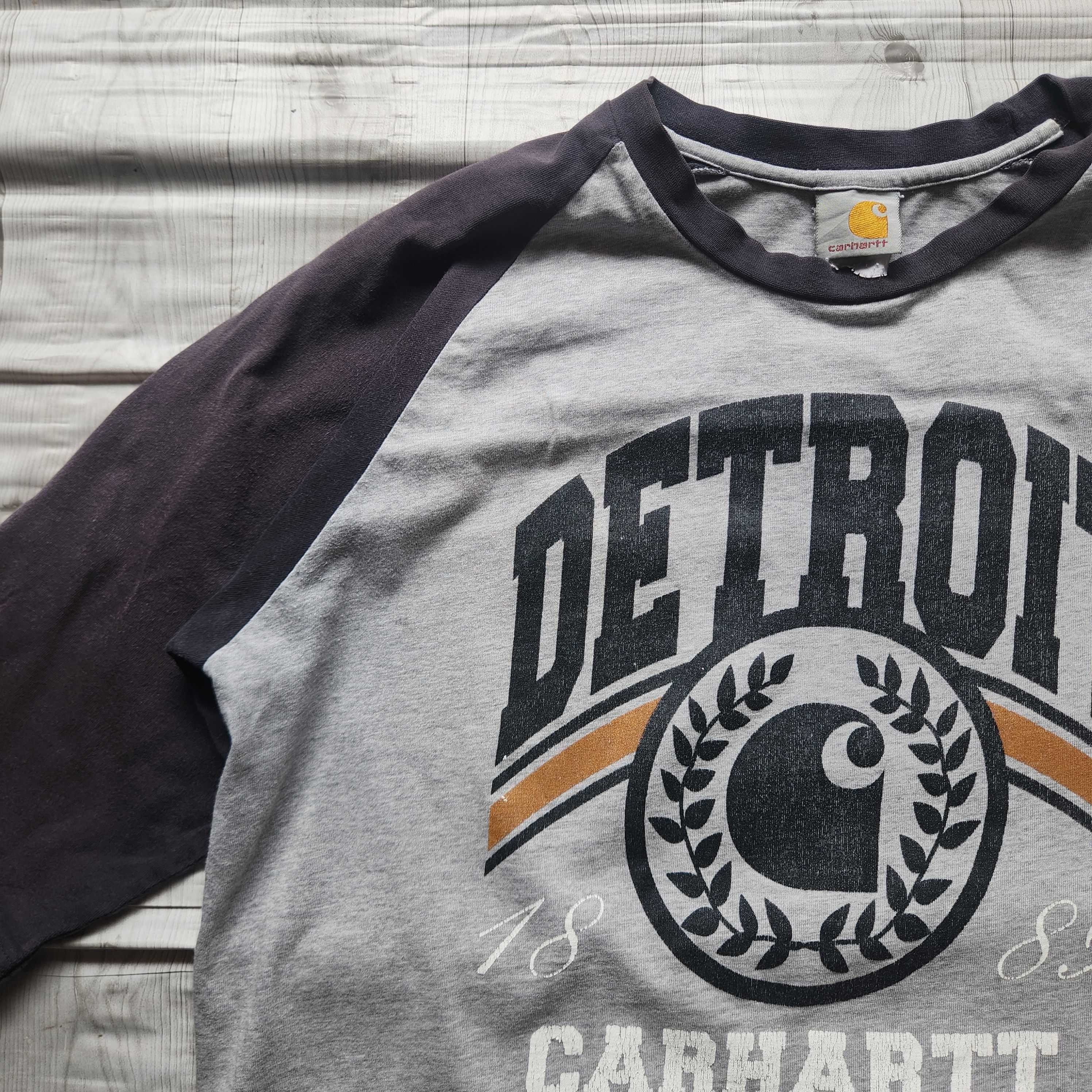 Carhartt × Vintage Vintage Carhartt Detroit Raglan TShirt Size US M / EU 48-50 / 2 - 3 Thumbnail