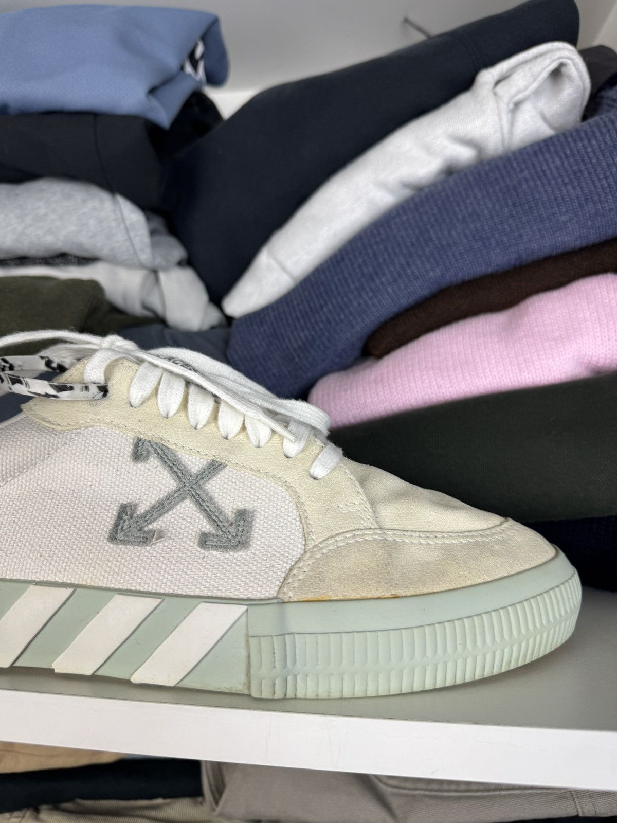 Off-White Off-White Low Vulcanized Sneakers Size 43 Size US 10 / EU 43 - 8 Thumbnail