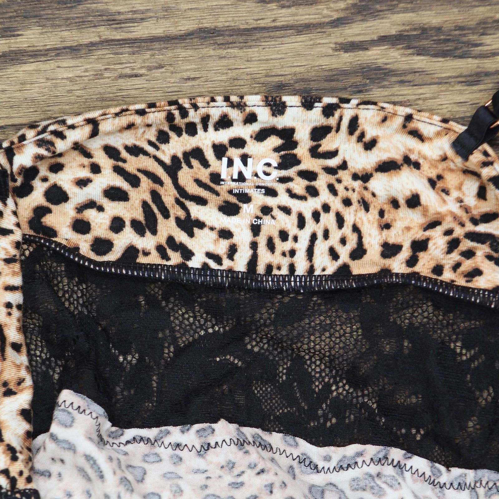 Designer New Inc International Concepts Cami Top Cheetah Brown M Size ONE SIZE - 4 Thumbnail