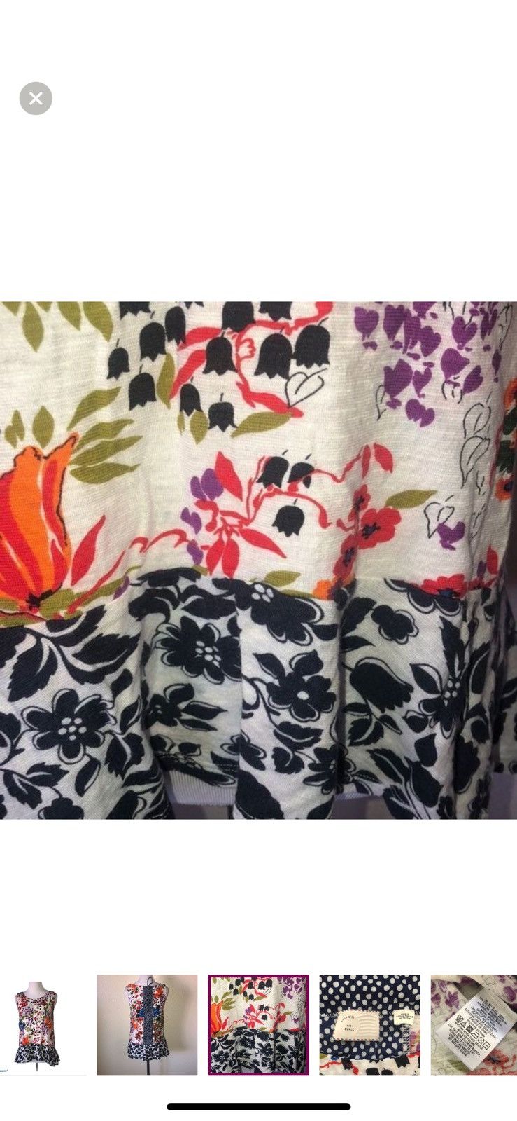 Anthropologie Anthropologie postmark small cultivar floral tank top Size S / US 4 / IT 40 - 3 Thumbnail