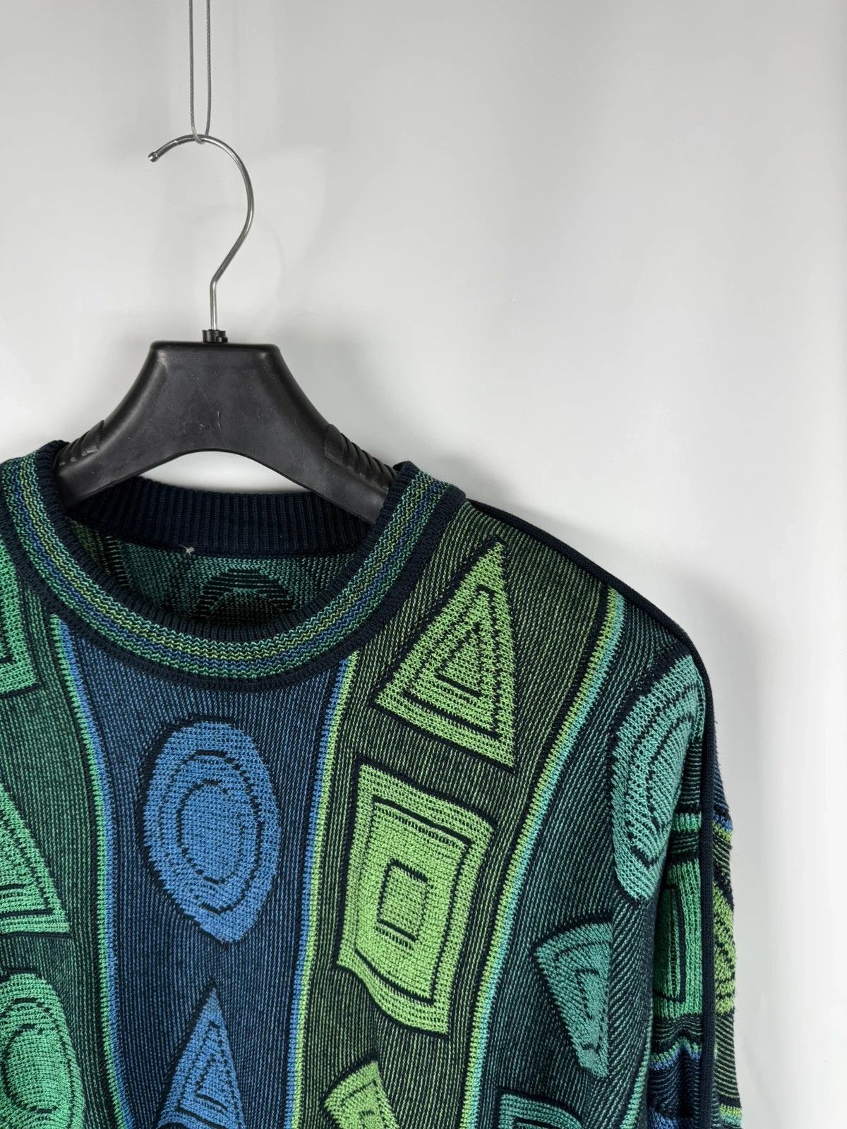 Carlo Colucci Carlo Colucci Vintage Sweater Geometric Knit size 52 Size US L / EU 52-54 / 3 - 2 Thumbnail