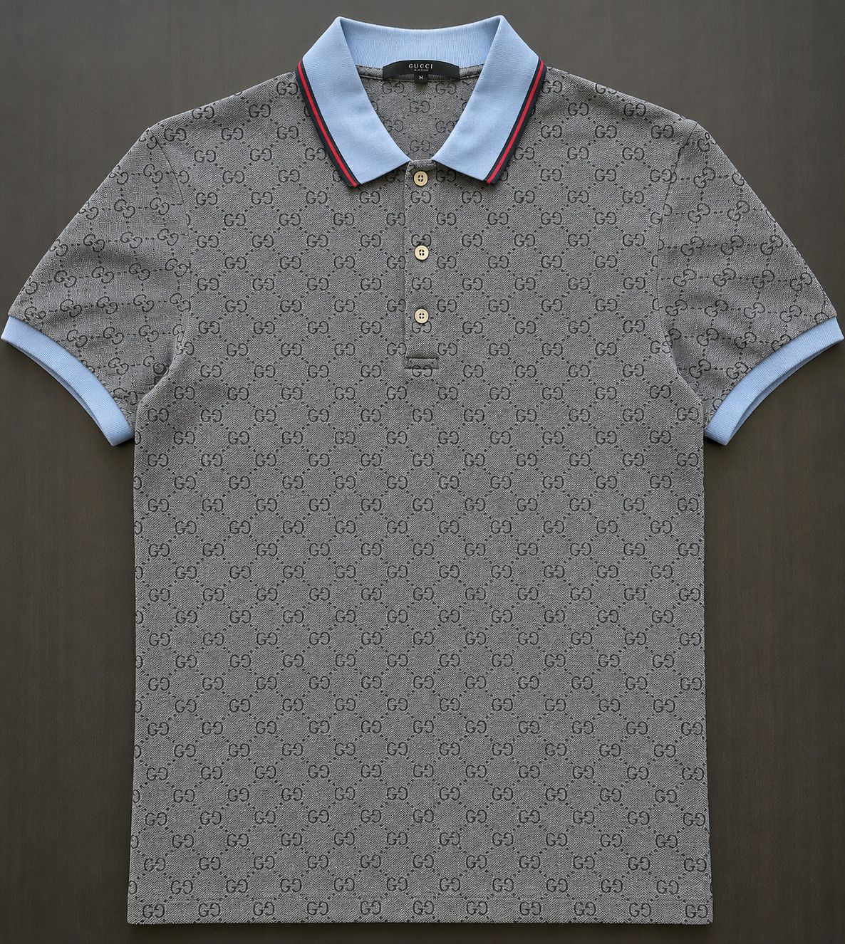 Gucci GG Monogram Jacquard Polo Shirt M