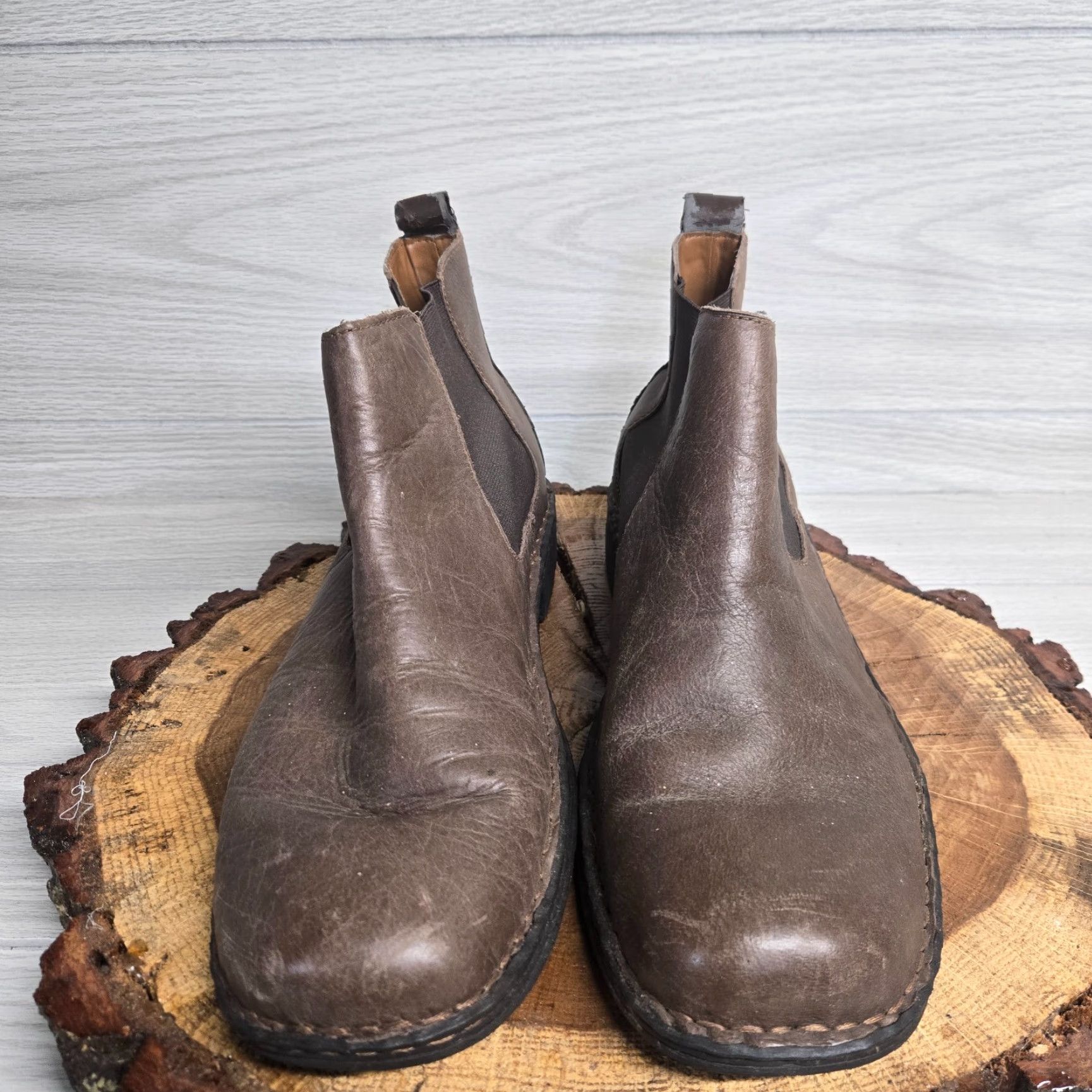 Dockers VINTAGE Dockers Ransom Chelsea Boots Men’s Size 12 Brown Slip-On Ankle Round Toe Leather Outsole Size US 12 / EU 45 - 3 Thumbnail