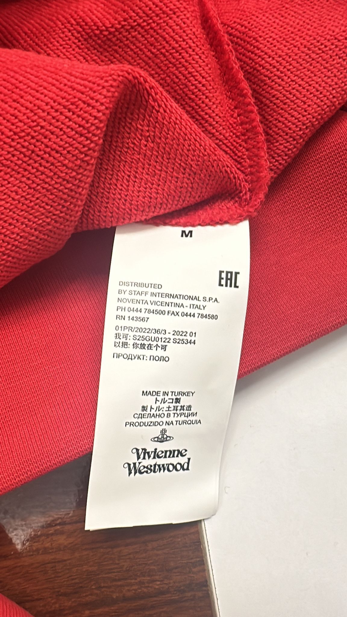 Vintage × Vivienne Westwood Vivienne Westwood Orb Logo Sweatshirt Red Medium Size US M / EU 48-50 / 2 - 5 Thumbnail