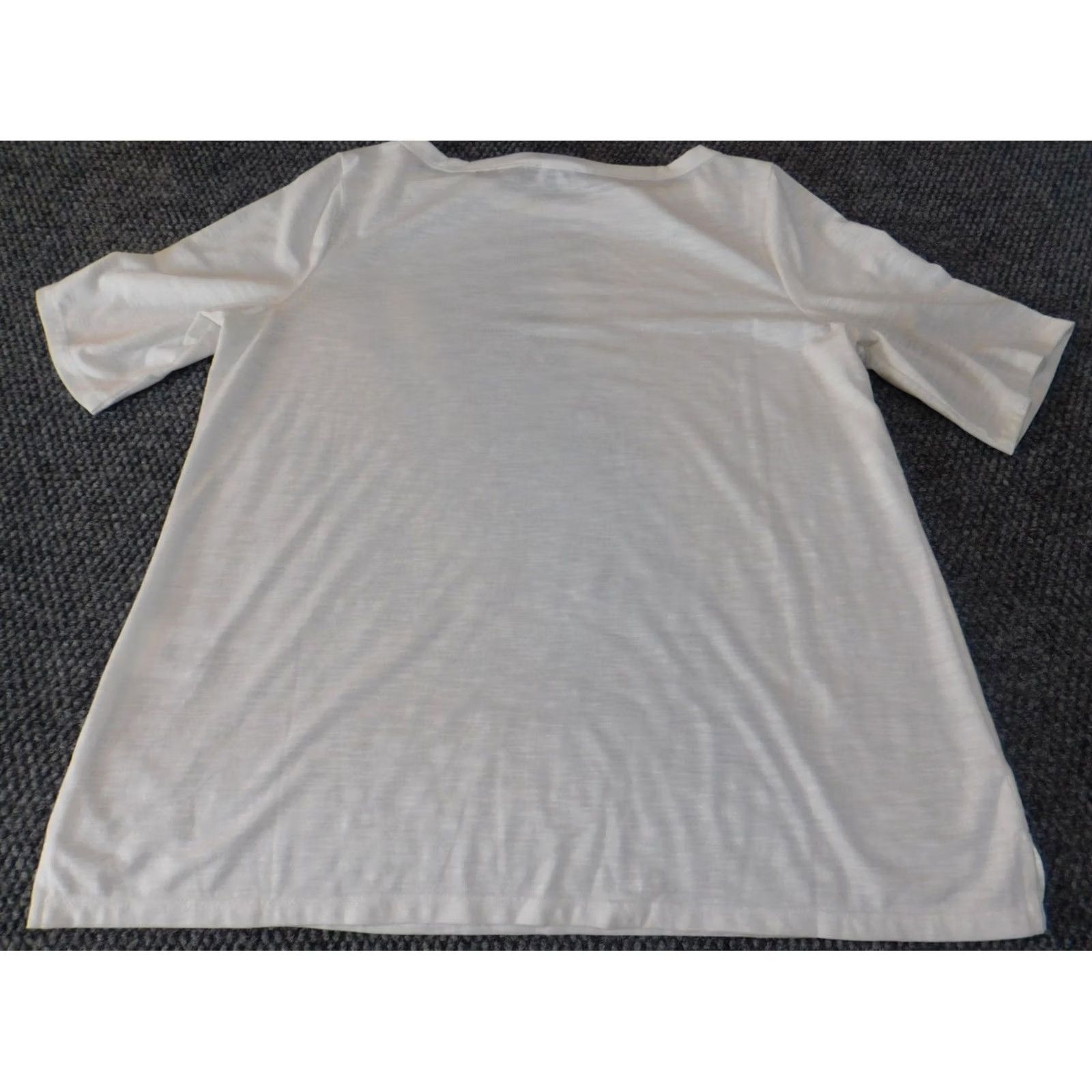 Jones New York Jones New York Blouse Shirt Women Large White Signature Pullover Crew Neck Polyester Rayon Stretch Casual Classic Size L / US 10 / IT 46 - 7 Thumbnail