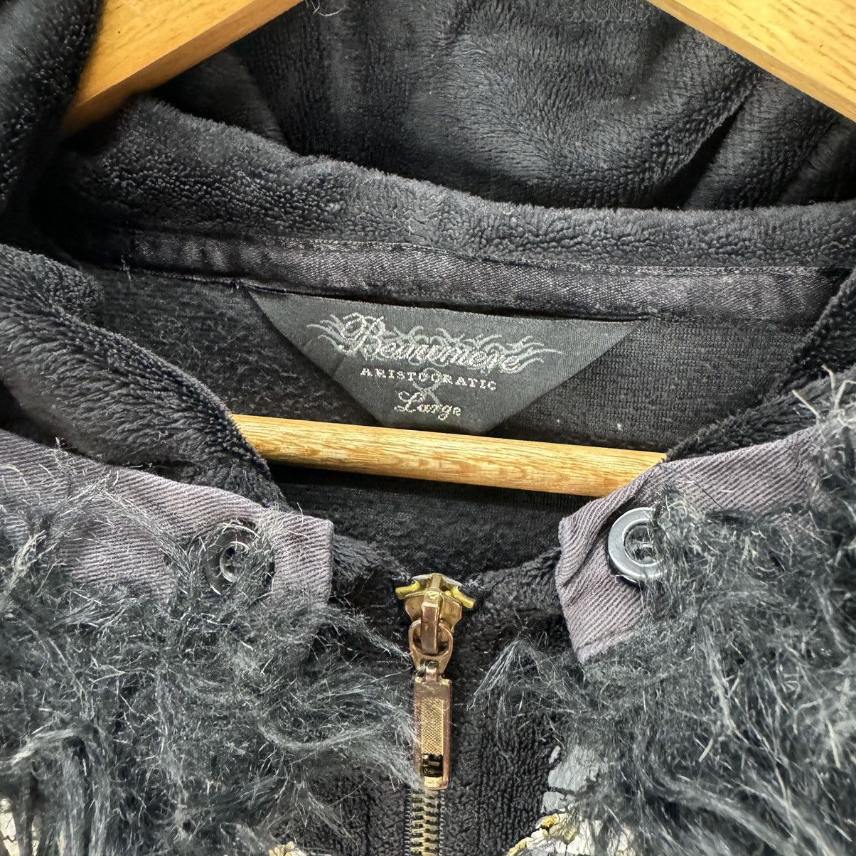 If Six Was Nine 🌟BEAUMERE FUR HOODIE FLEECE JACKET Size US L / EU 52-54 / 3 - 9 Thumbnail