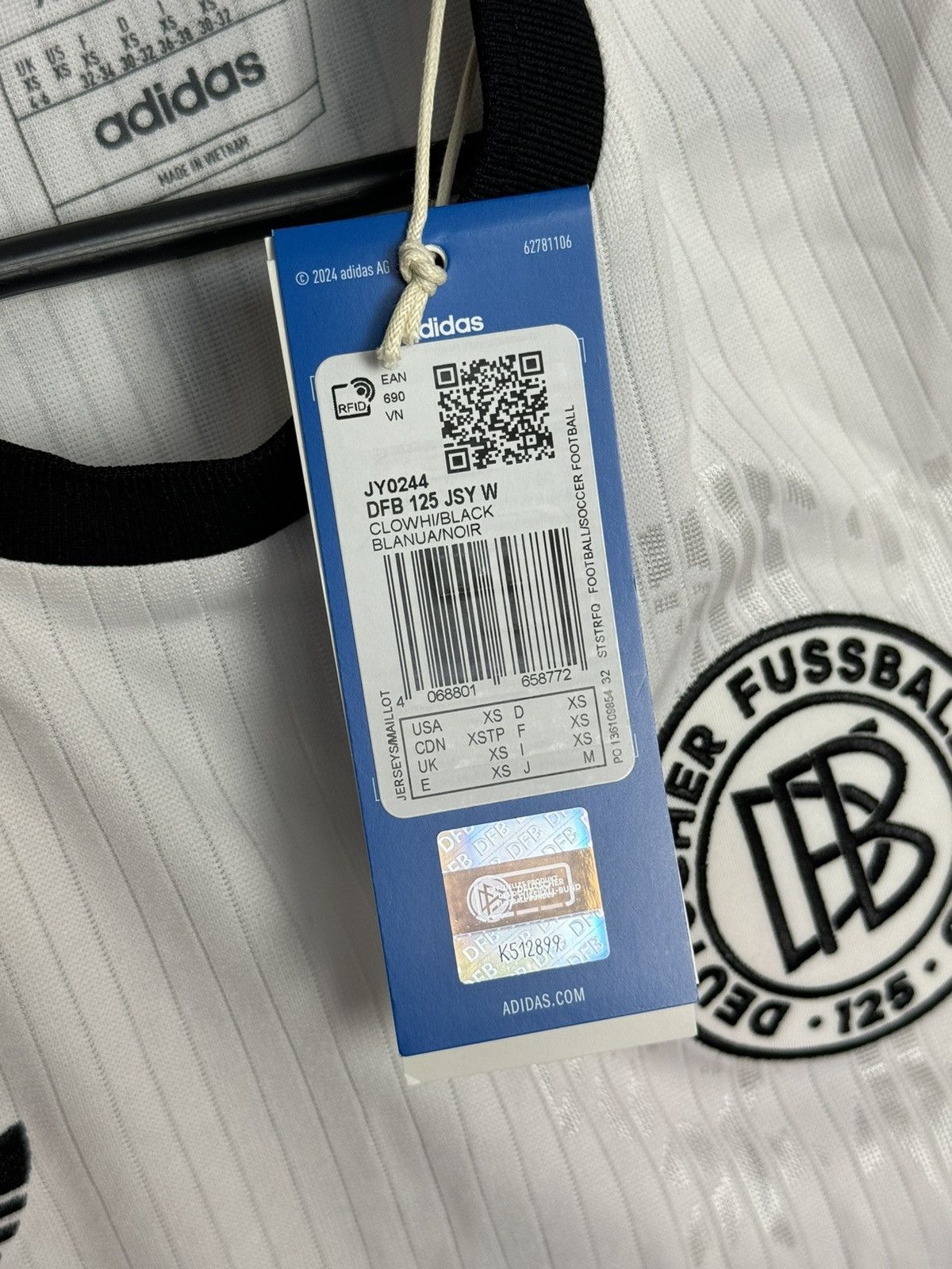 Adidas New Germany Anniversary 125 Muller Football Jersey Size XS / US 0-2 / IT 36-38 - 16 Thumbnail