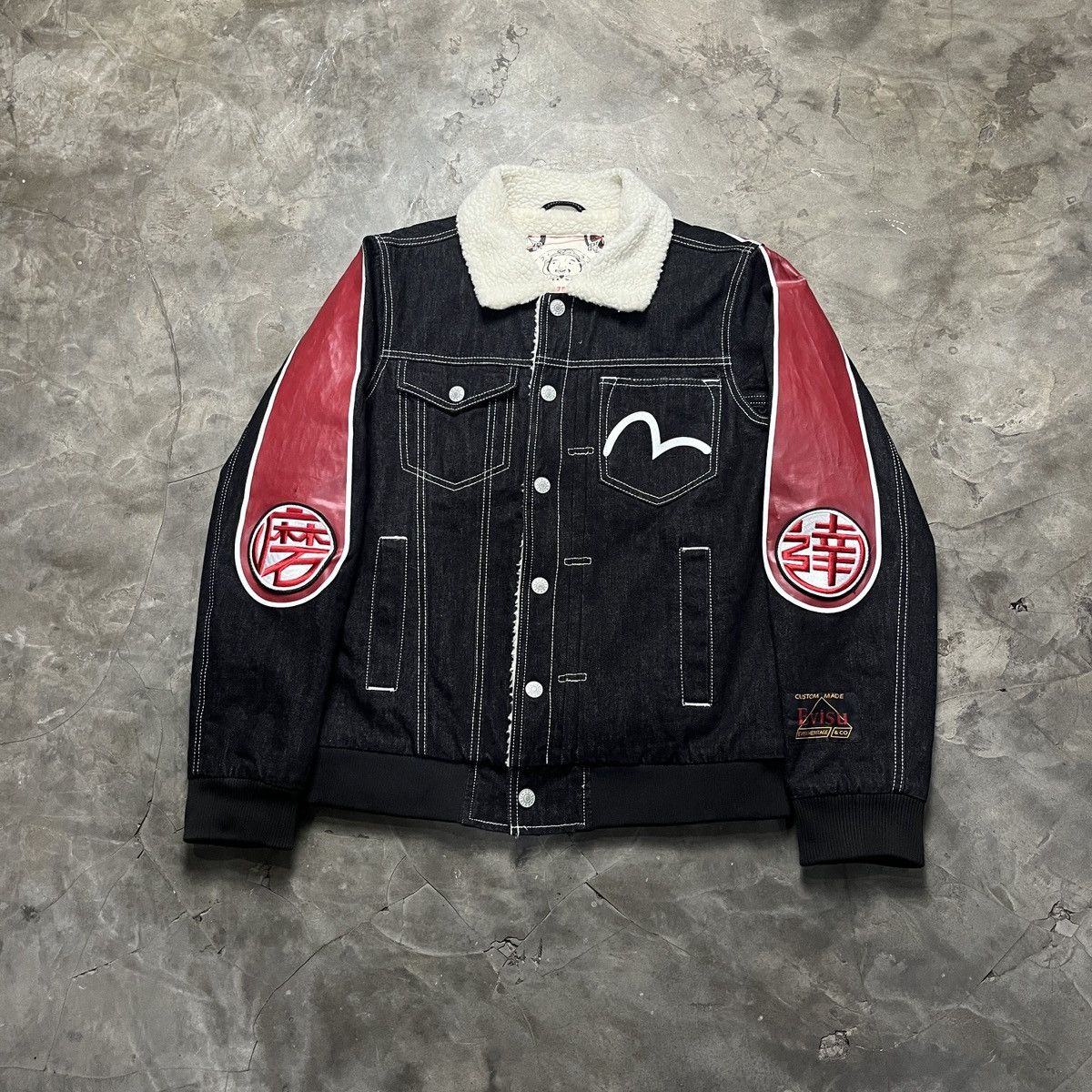 Evisu Evisu sherpa denim jacket Size US M / EU 48-50 / 2 - 2 Thumbnail