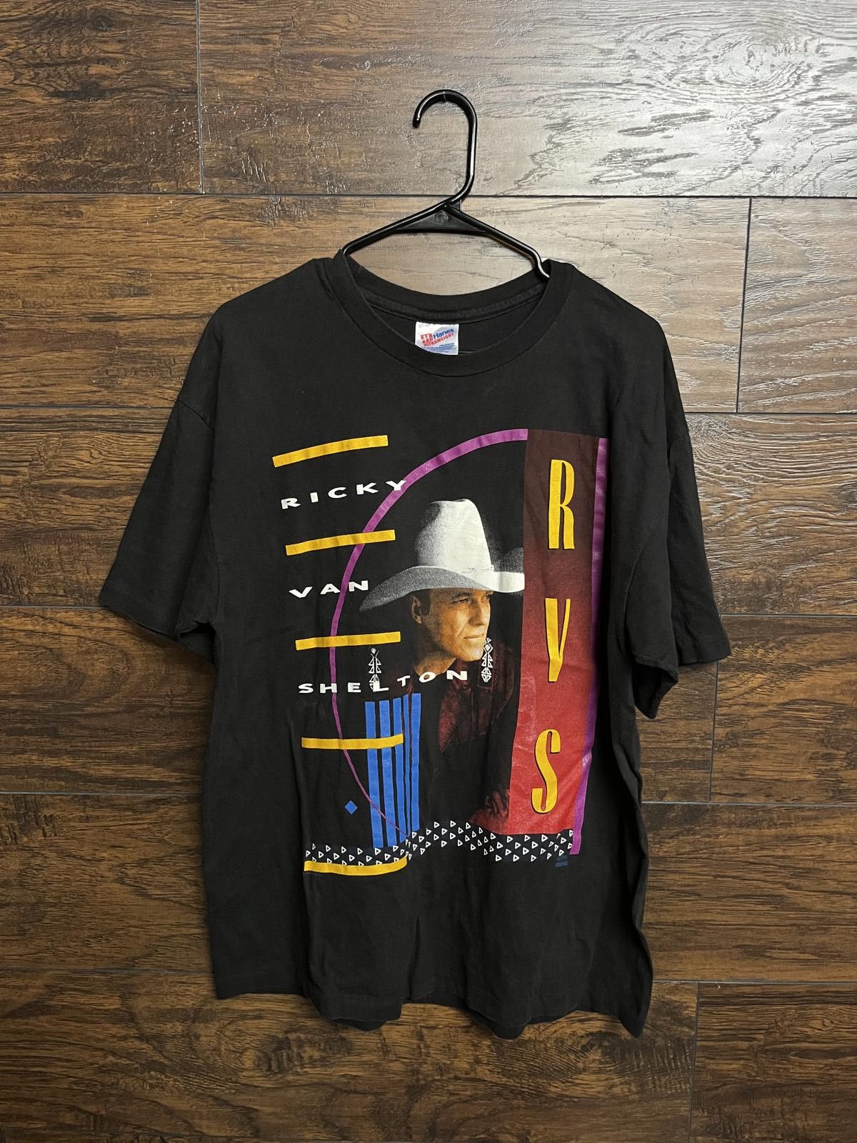 Hanes Ricky Van Shelton T-shirt Don't Overlook Salvation 1992 XL Size US XL / EU 56 / 4 - 1 Thumbnail