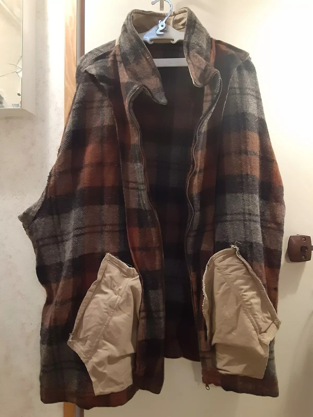 J.Crew Vintage J. CREW Jacket 2XL Plaid Oarsman Wool Flannel Coat Size US XXL / EU 58 / 5 - 7 Thumbnail