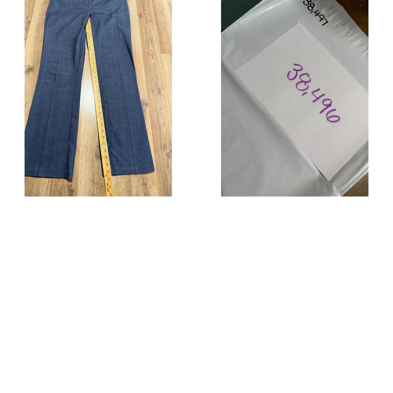 Vintage Maurices Pants Women's 7/8R Blue Pleated Dress Pants 41" Length Size 28" / US 6 / IT 42 - 8 Thumbnail