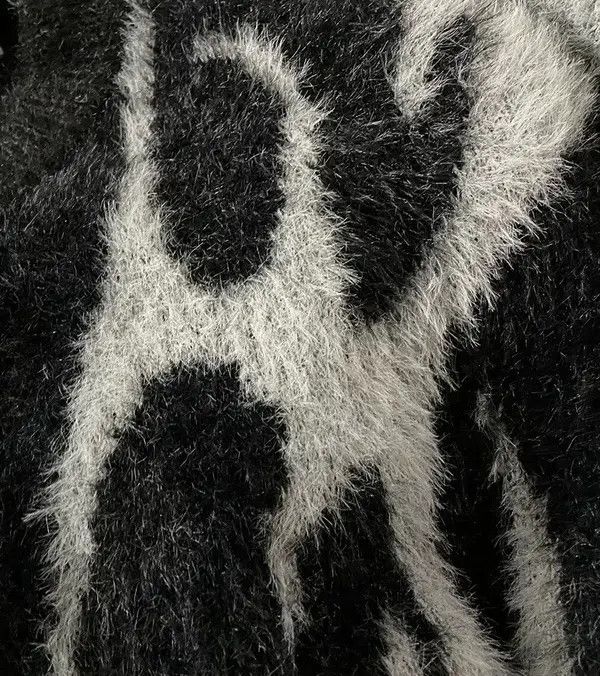 VIBE Avant garde fashion gothic print sweater knitwear Size US M / EU 48-50 / 2 - 5 Thumbnail