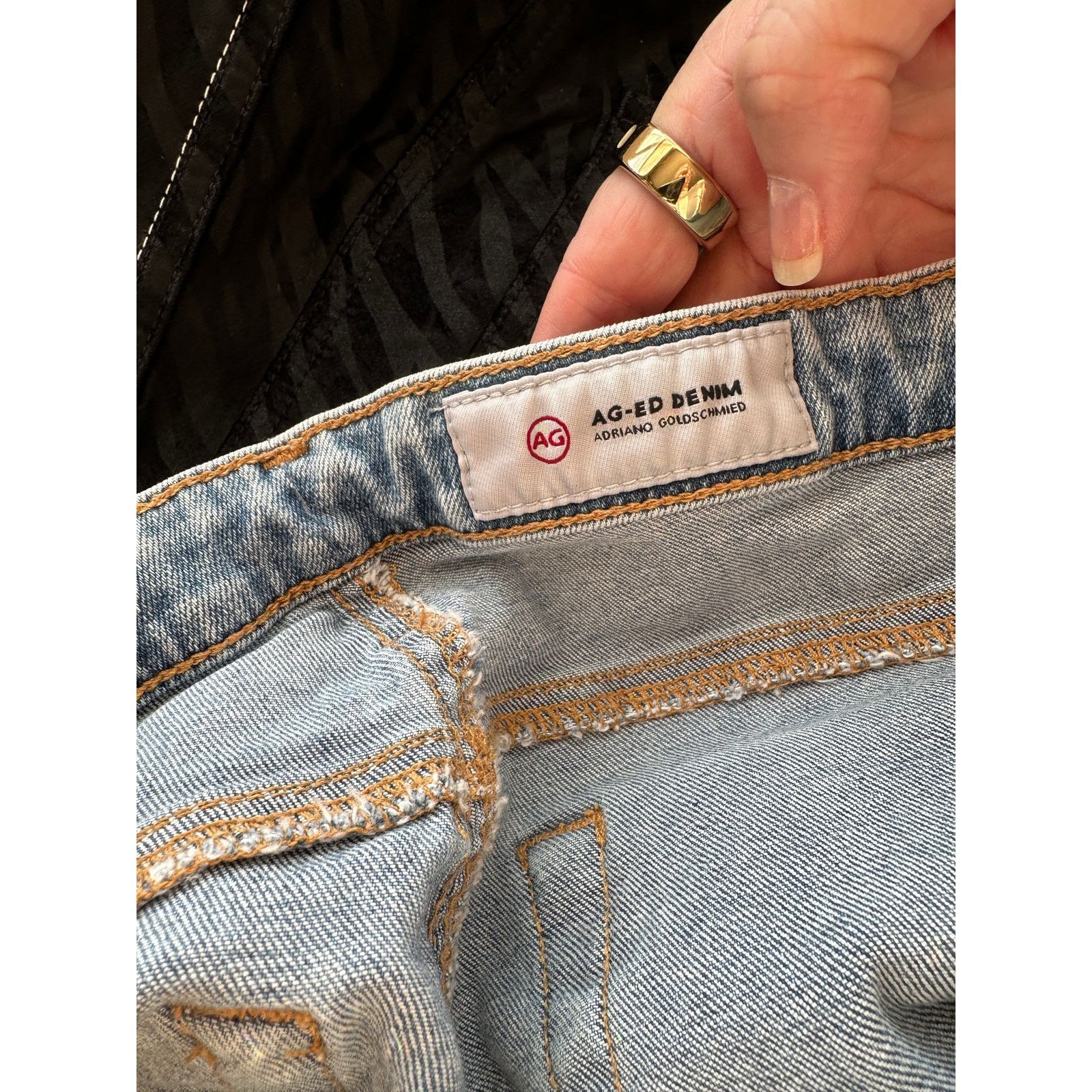 AG Adriano Goldschmied Adriano Goldschmied The Prima Crop Jeans 31 Distressed Size 27" / US 4 / IT 40 - 9 Thumbnail