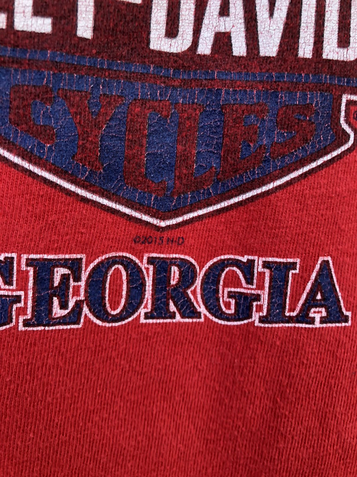 Harley Davidson Vintage Y2K Harley Davidson Of Atlanta Georgia Backhit Tee Size US XL / EU 56 / 4 - 16 Thumbnail