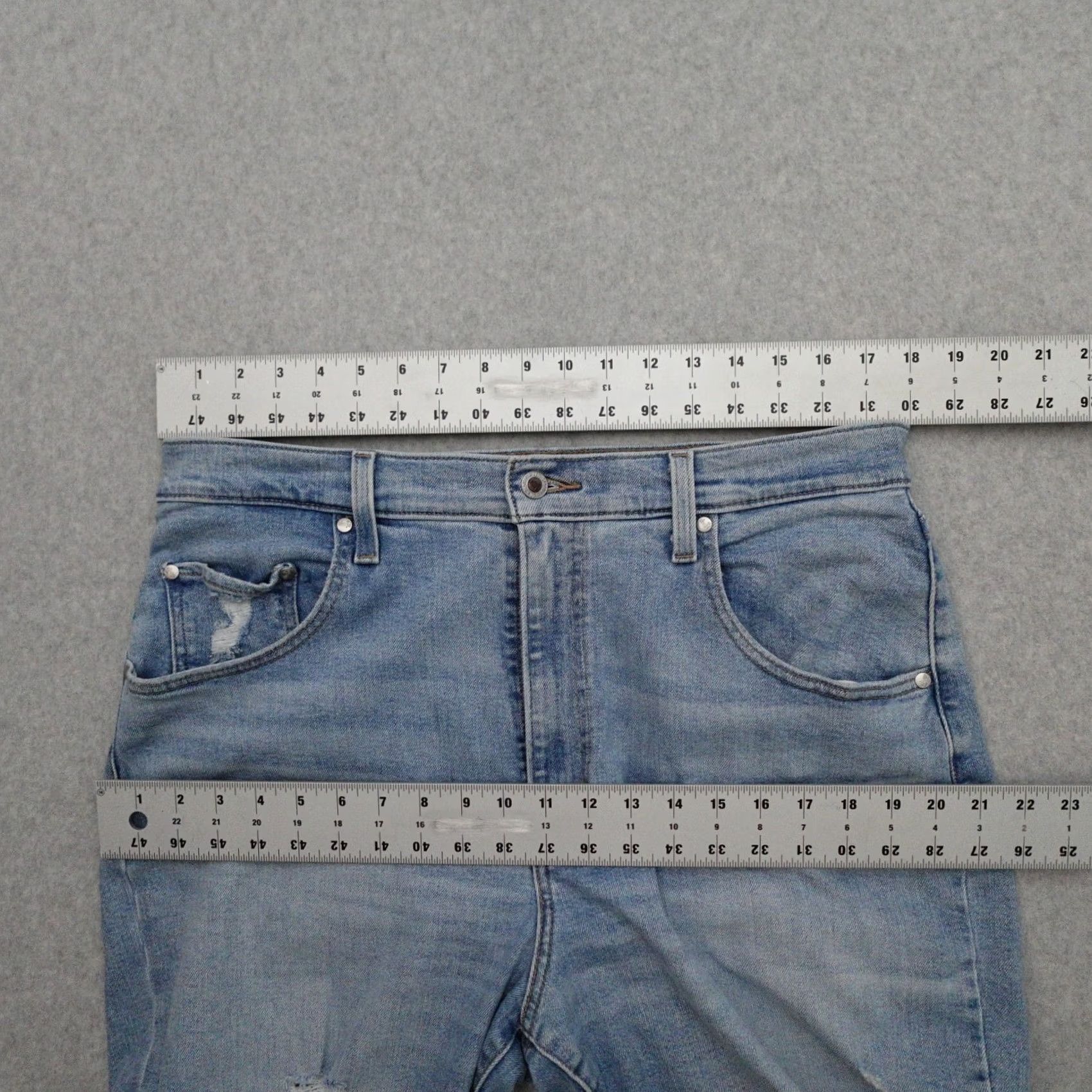 Levi's Levis Silvertab Jeans Womens Size 33 Mom Distressed Light Wash 33x29 Size 24" / US 00 / IT 34 - 7 Thumbnail