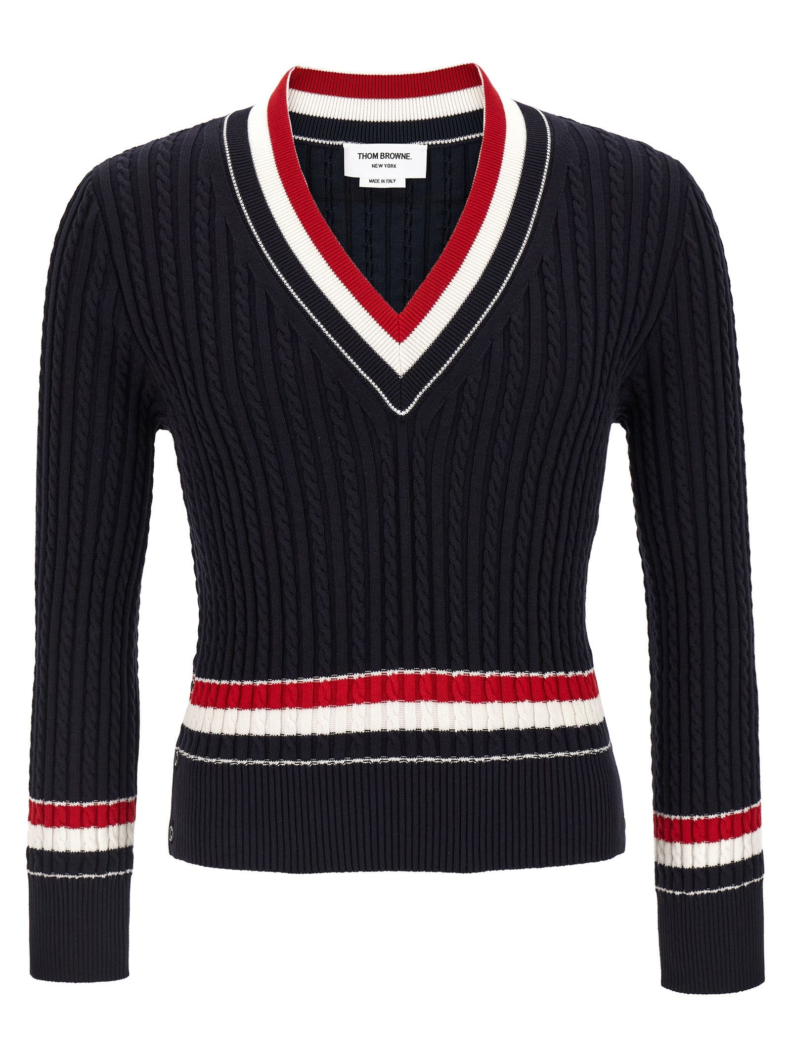 Thom Browne Rwb Intarsia Sweater Size US M / EU 48-50 / 2 - 1 Thumbnail