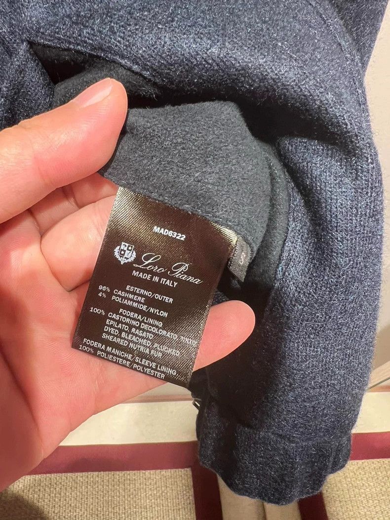 Loro Piana LORO PIANA Autumn/winter men's cashmere bomber knit coat Size US L / EU 52-54 / 3 - 6 Thumbnail