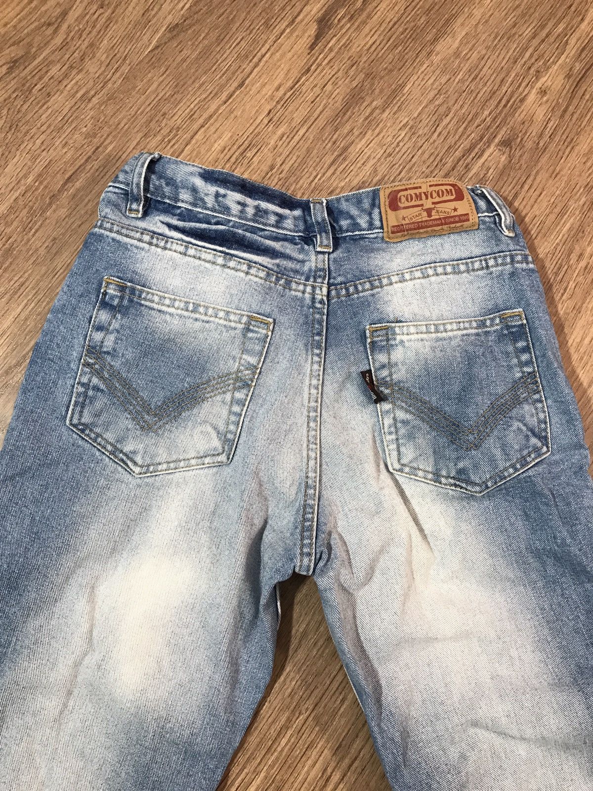 Vintage Vintage Big Flare Denim Pants Jeans Size 29" - 15 Thumbnail