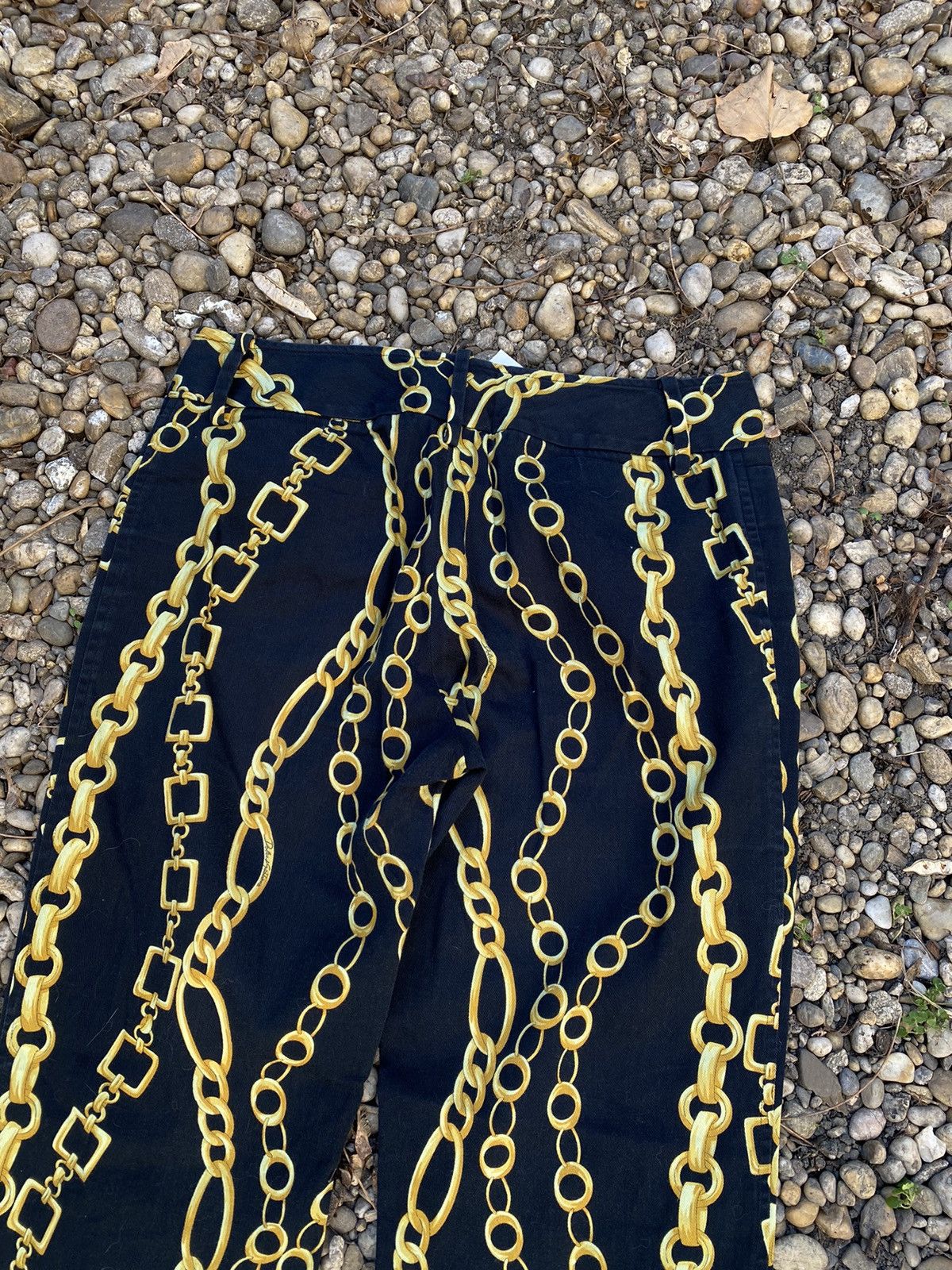 Dolce & Gabbana × Vintage Vintage Dolce&Gabbana Chains Oveprinted Pants Size 25" / US 0 / IT 36 - 11 Thumbnail