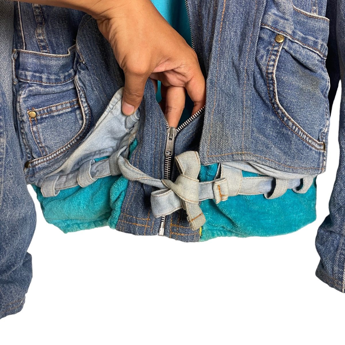 Too Cute Guetta Bros. Too Cute Stone Age Denim Jeans Designed Jacket Size US XXL / EU 58 / 5 - 11 Thumbnail