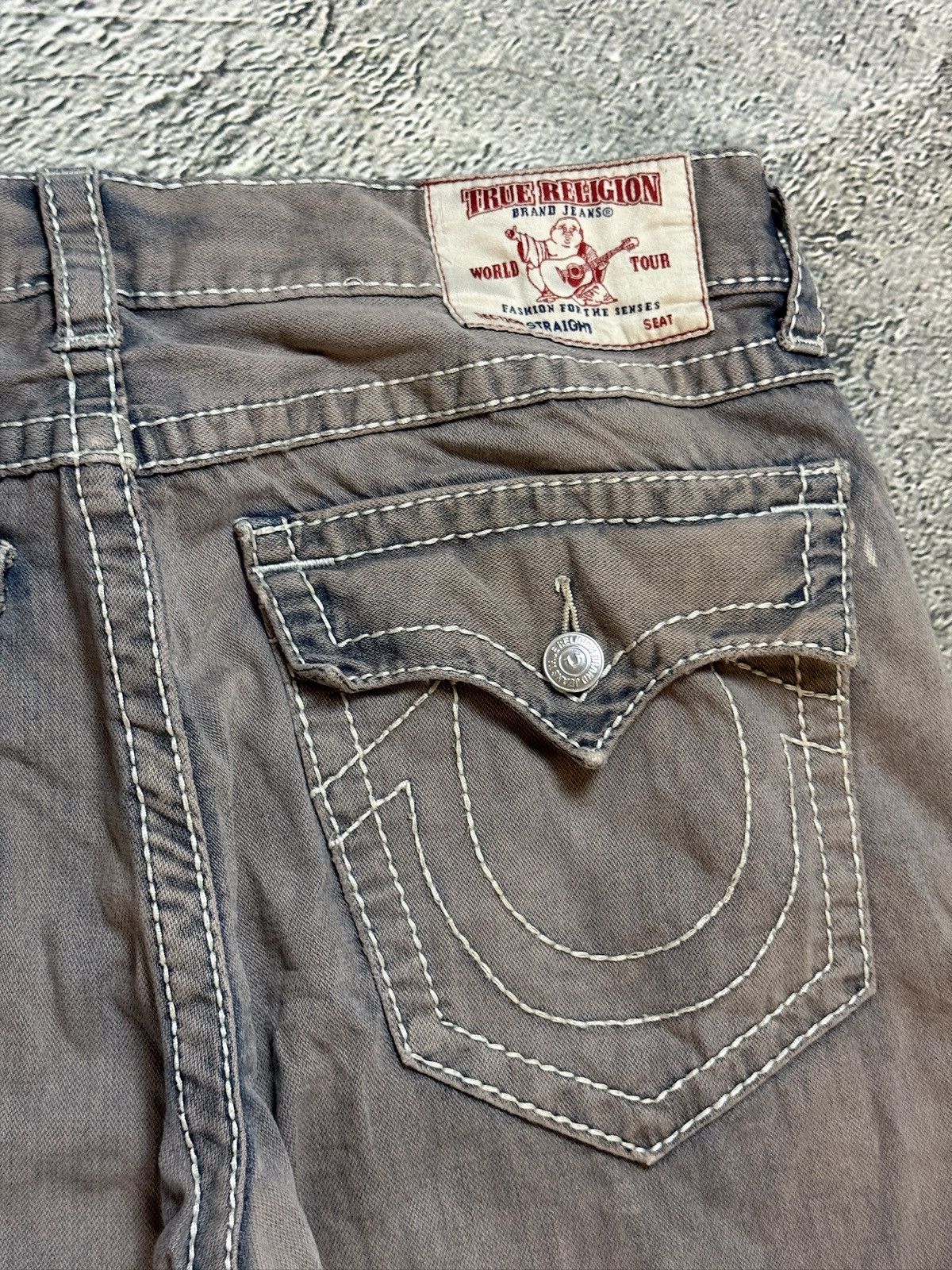 True Religion True Religion jeans vintage denim pants washed bleached Size US 36 / EU 52 - 4 Thumbnail