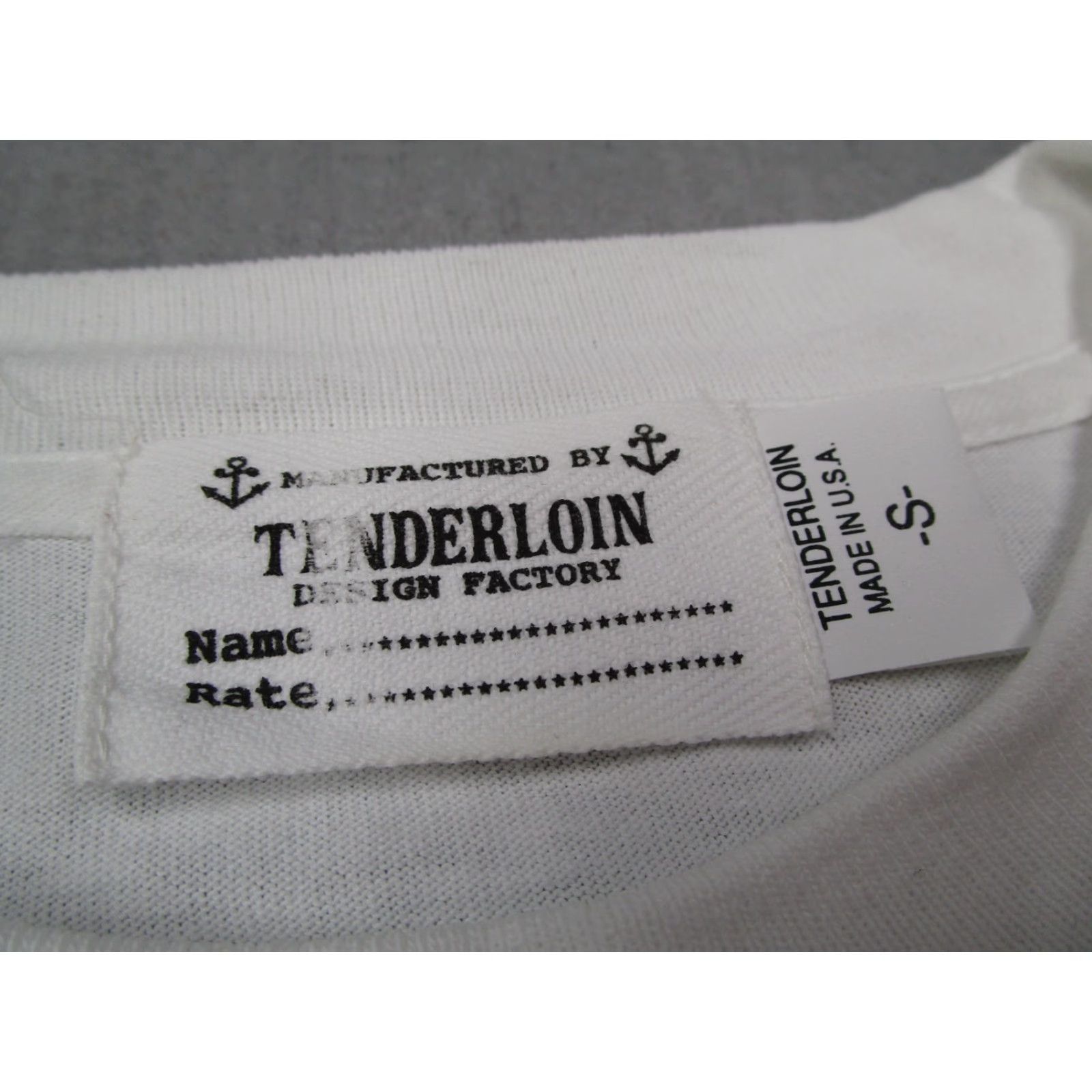 Tenderloin Tenderloin Mens Small White Crew Neck Short Sleeve Shirt 90s Retro City College Bohemian Classic Outdoors Logo T-Shirt Size US S / EU 44-46 / 1 - 2 Thumbnail