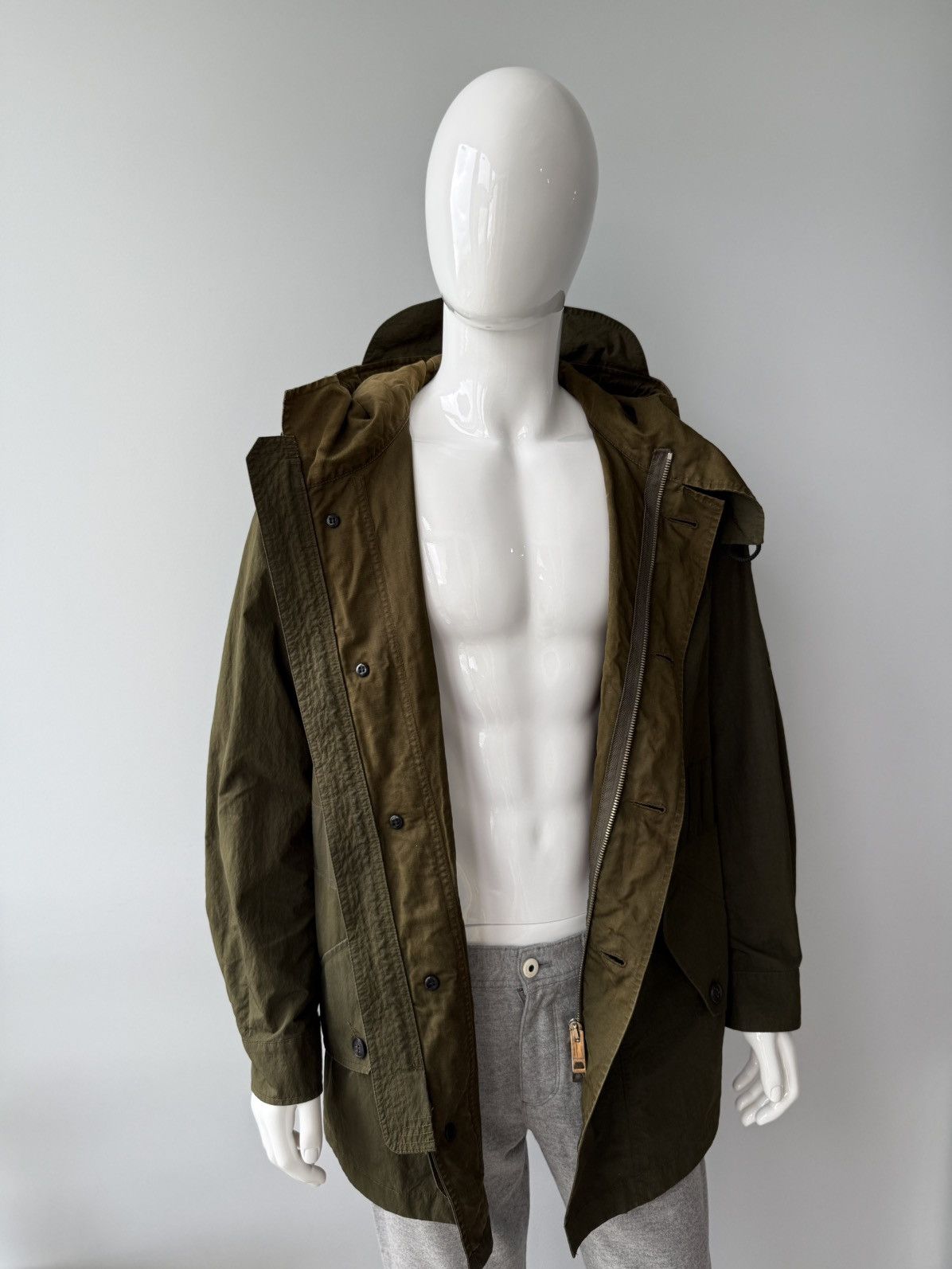 Burberry RRP $1900 Burberry Wool Blend Military Belted Parka L Size US L / EU 52-54 / 3 - 8 Thumbnail