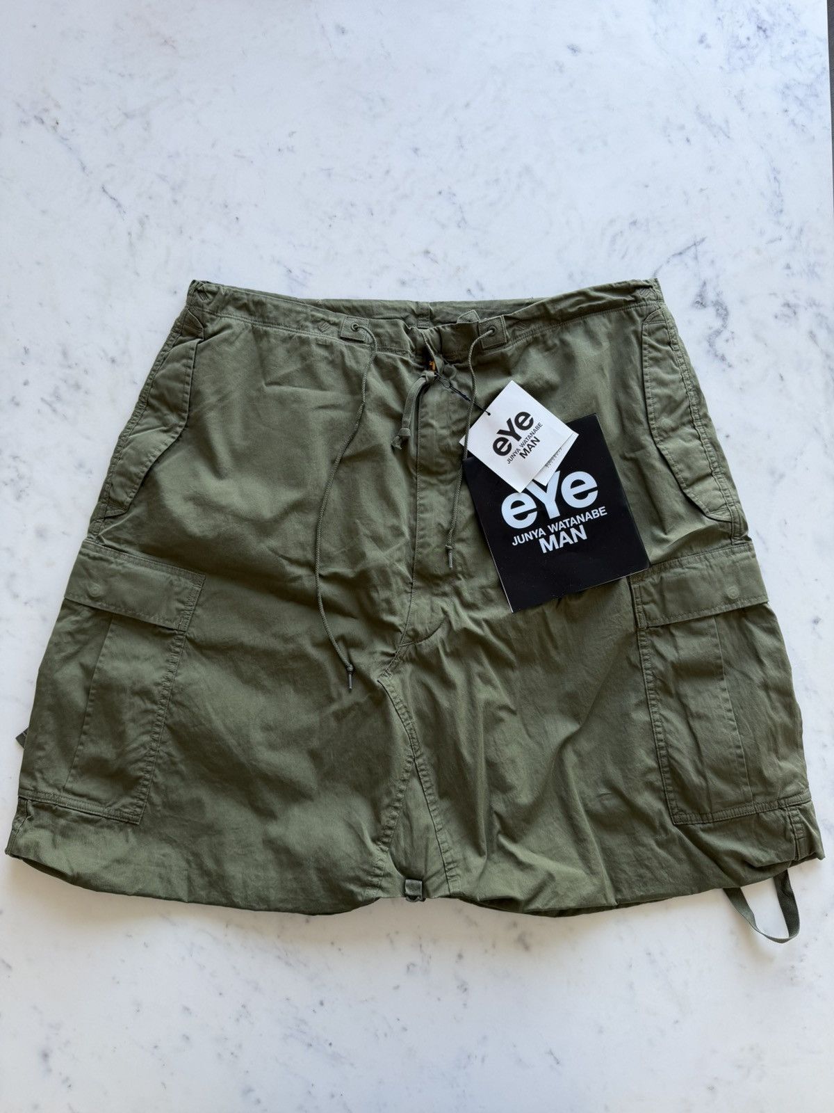 Junya Watanabe Junya Watanabe MAN x Needles Cotton Nylon Shorts - Khaki Size US 32 / EU 48 - 1 Thumbnail