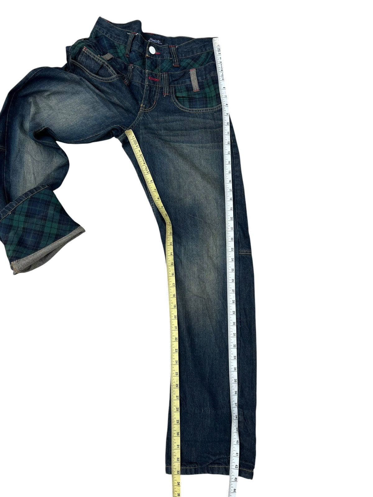 Vintage Mud Wash Denim Double Waist Dominate Handcrafted Jeans Size US 30 / EU 46 - 7 Thumbnail