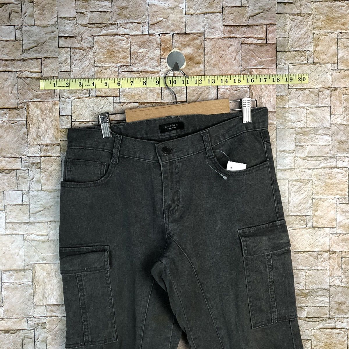 Japanese Brand Studio Deep Brown Cargo Multipocket Pants #A628 Size US 29 - 4 Thumbnail