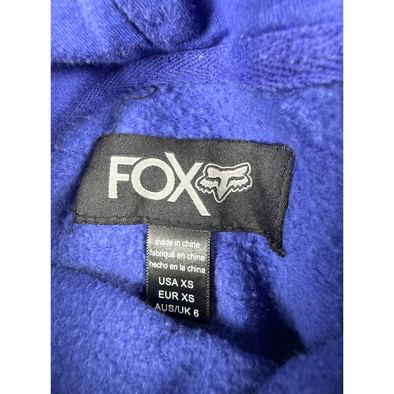 Fox Racing Fox Racing Hooded Pullover Hoodie Women's XS Purple Logo Fleece Tee? Size XS / US 0-2 / IT 36-38 - 2 Thumbnail