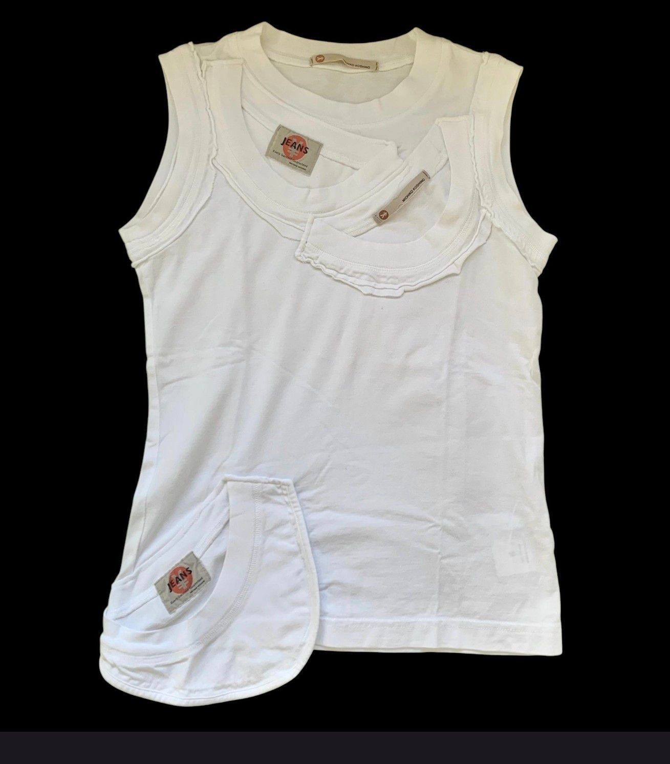 Michiko Koshino White Deconstructed Top – Michiko Koshino London -RARE Size S / US 4 / IT 40 - 1 Thumbnail
