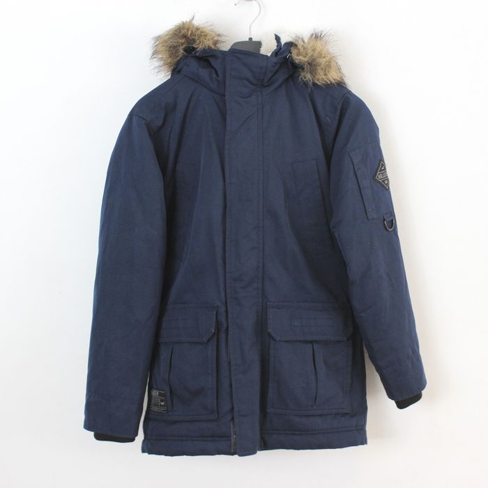 Hollister All Weather Women XS Jacket Coat Hood Parka Faux Fur Fleece