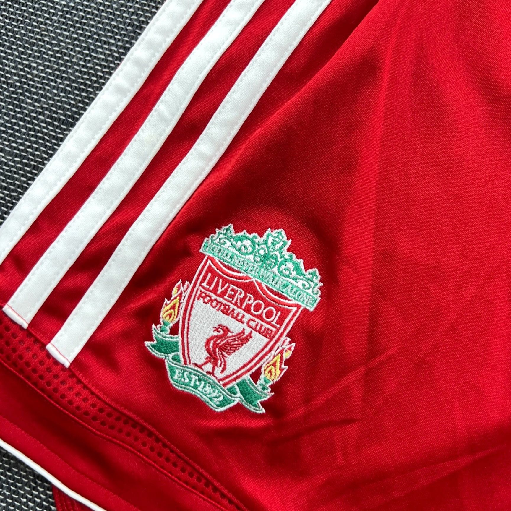Adidas adidas Liverpool Shorts S Mens Red Football Soccer Drawstring Lightweight Quick Dry 2006 2007 2008 Mens Size US 29 - 4 Thumbnail