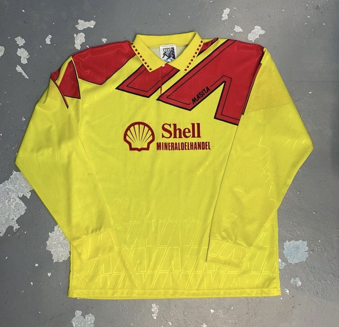 Other Vintage 90s Masita Shell Sponsored Football Jersey Size US XXL / EU 58 / 5 - 1 Thumbnail