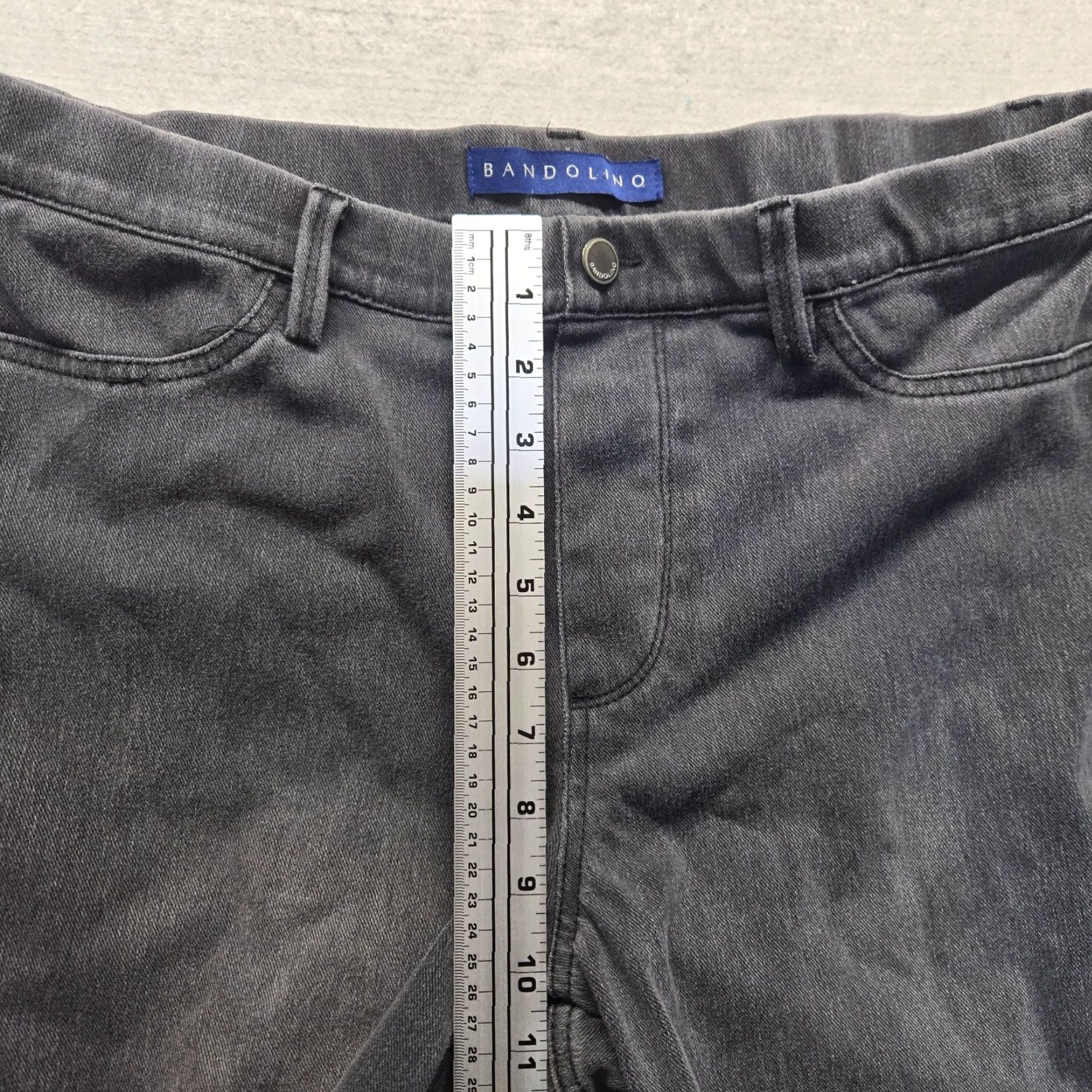 Vintage Bandolino Amy Jeans Solid Black Adult Women L Bandolino Amy Straight Leg Denim Pants Women Large Black Jeans Pants Size 36" / US 14 / IT 50 - 5 Thumbnail