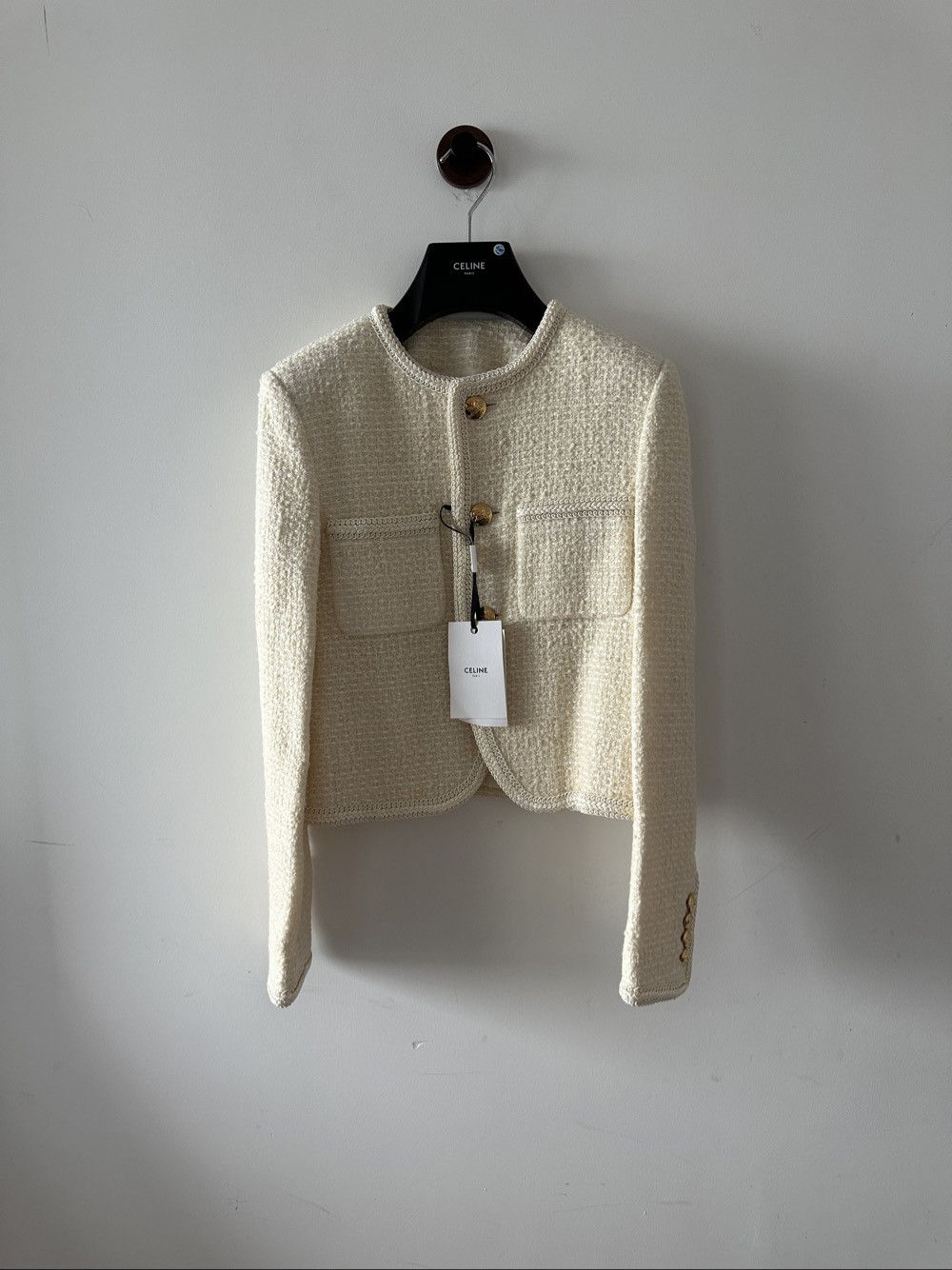 Celine Celine Bouclé Tweed Jacket Size 36 Size XS / US 0-2 / IT 36-38 - 1 Thumbnail