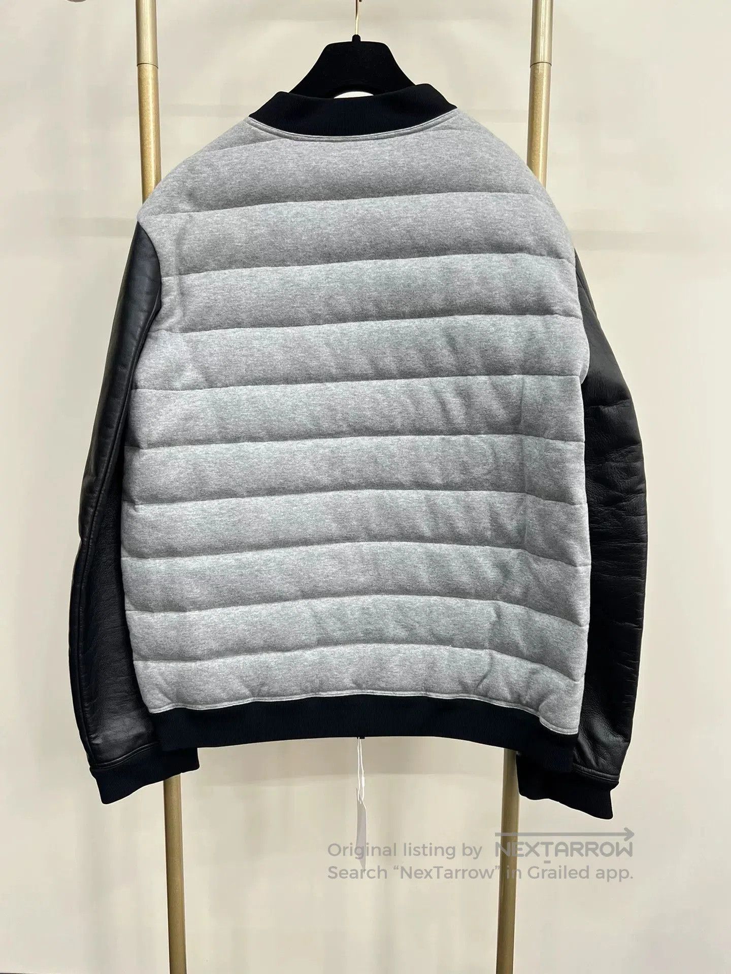 Valentino Valentino Men's Leather Panel Down Jacket XL. Size US XL / EU 56 / 4 - 2 Thumbnail