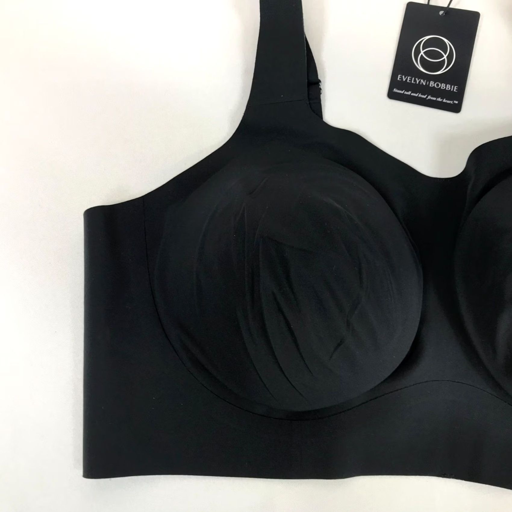 Bobbies EVELYN BOBBIE THE BEYOND BRA BLACK WOMENS 2XL NO WIRE LIFT SHAPING Size ONE SIZE - 3 Thumbnail