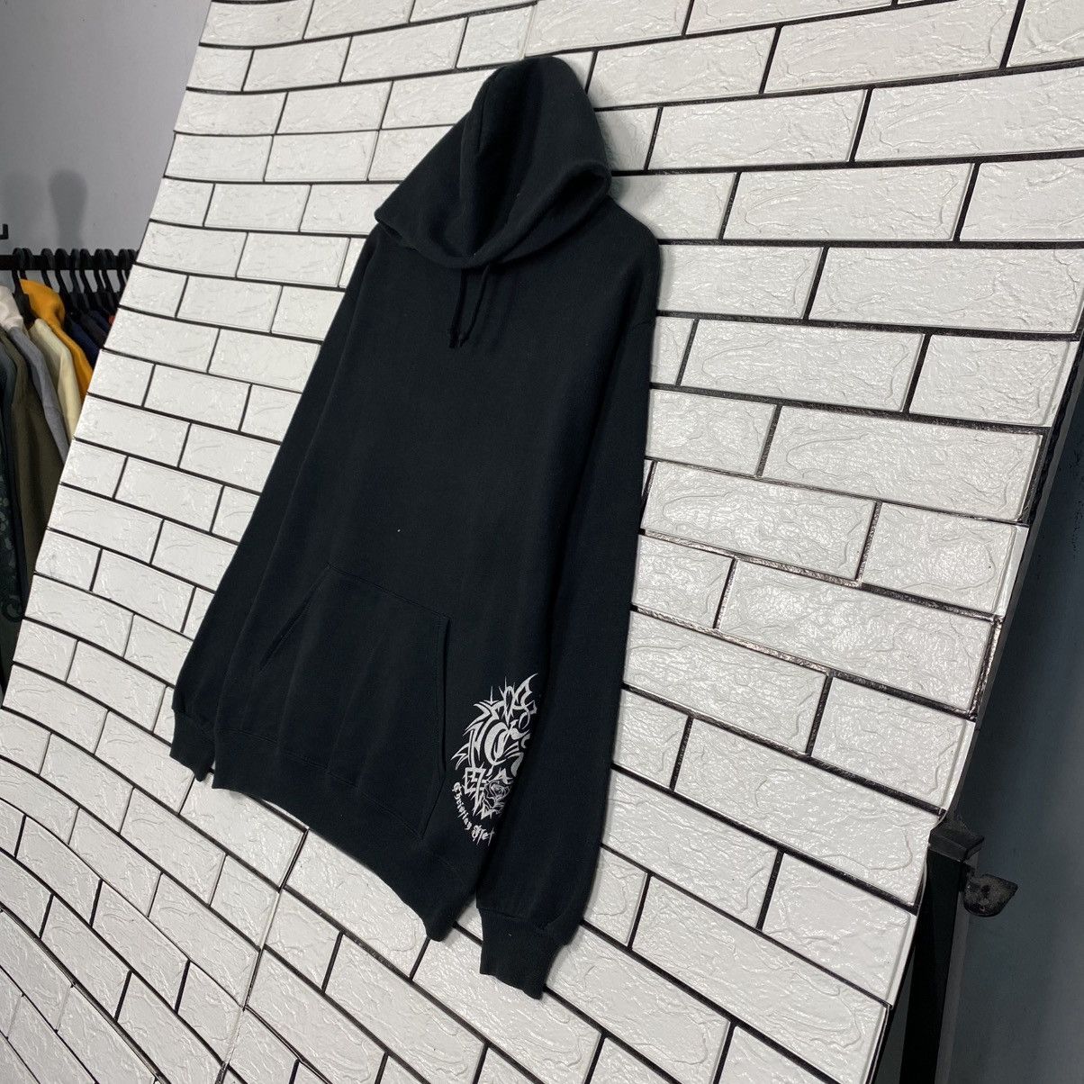 Japanese Brand Tribal Graphic Hoodie Black Goth Y2K Streetwear Size US L / EU 52-54 / 3 - 3 Thumbnail
