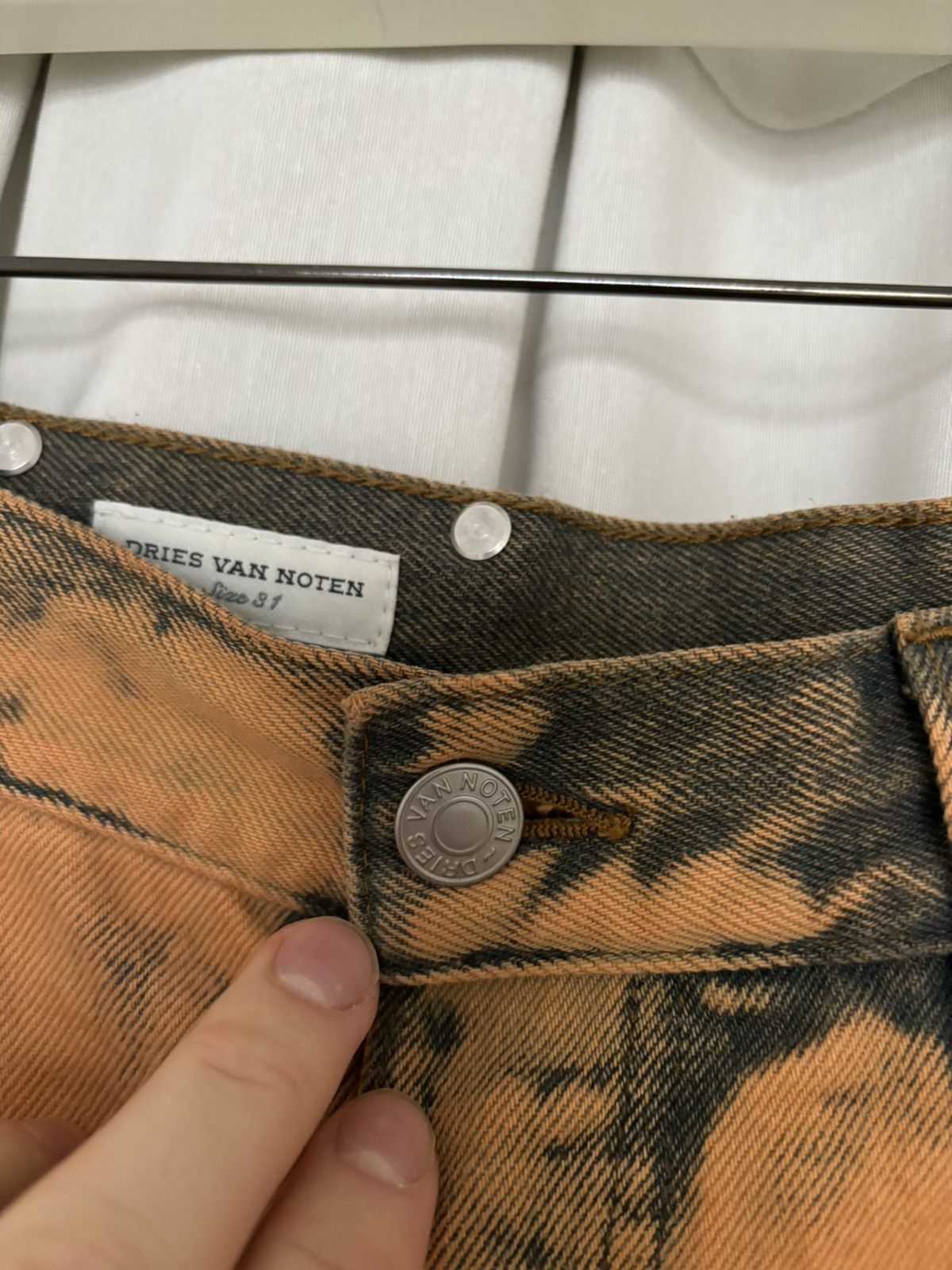 Dries Van Noten Dries Van Noten brown denim in size 31 Size US 31 - 2 Thumbnail