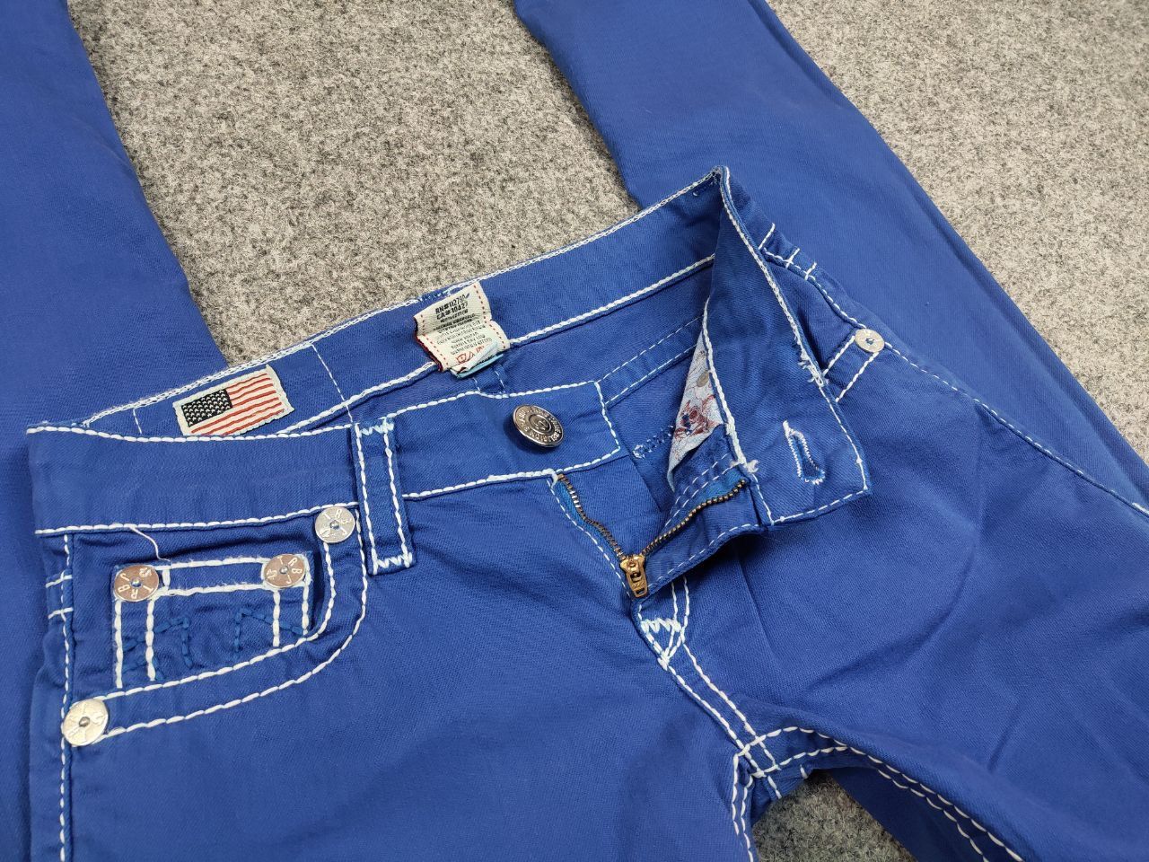 True Religion True Religion Geno Denim Slim Jeans Made in USA Y2K Style Size 28" / US 6 / IT 42 - 12 Thumbnail